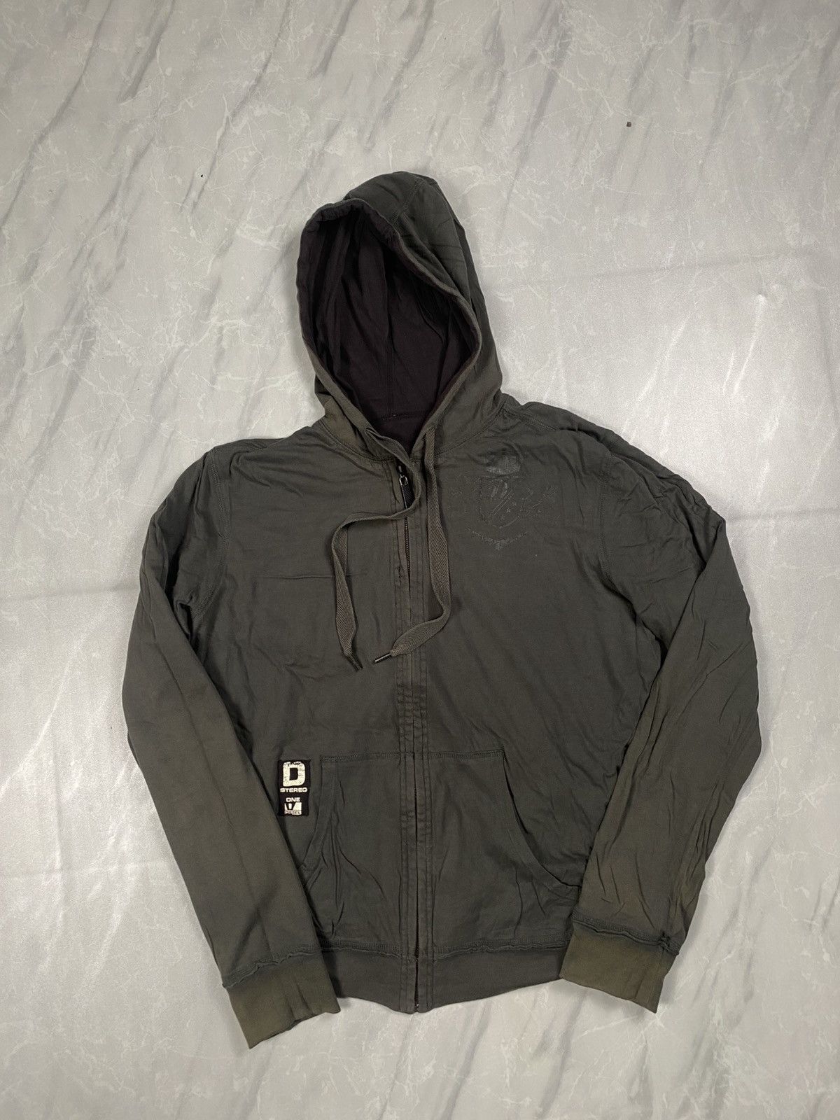Diesel Rare 00s Diesel Goth Style Reversible Zip Up Hoodie Size US M / EU 48-50 / 2 - 2 Thumbnail