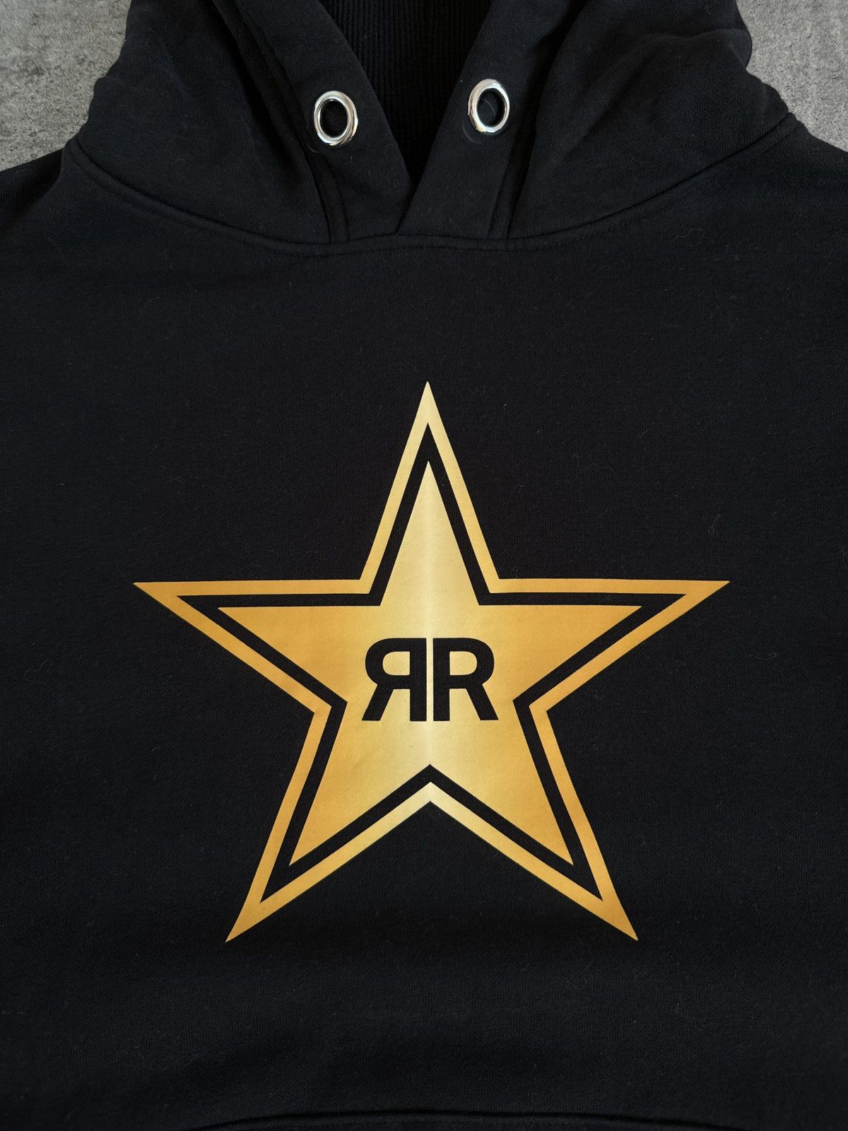 Japanese Brand × Rockstar Games × Vintage Rockstar Energy Black Hoodie Boxy fit Rap Skate Y2K Logo Size US S / EU 44-46 / 1 - 4 Thumbnail