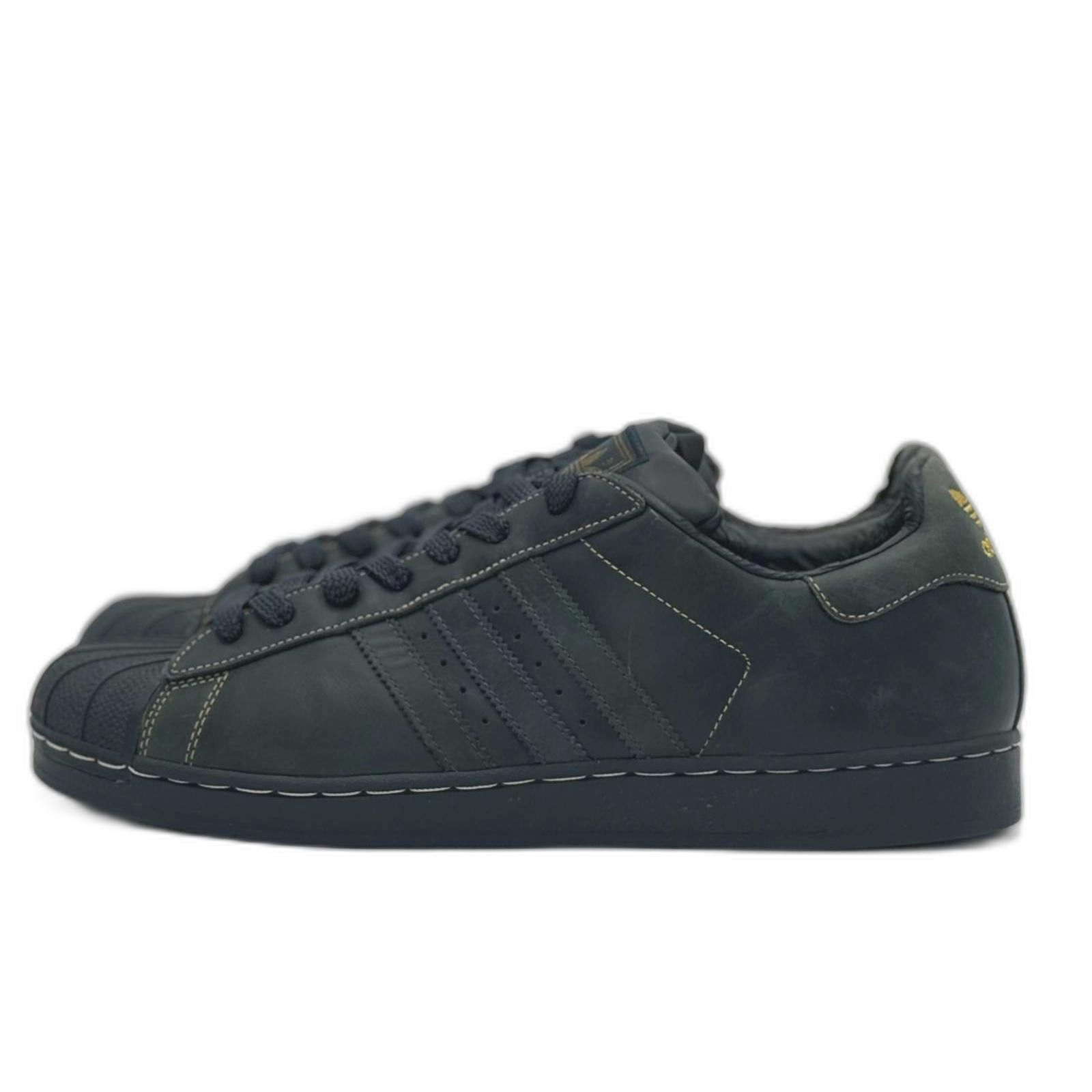 Adidas Adidas Superstar FTR Navy Blue Leather Vintage Sneakers 12 Size US 12 / EU 45 - 4 Thumbnail