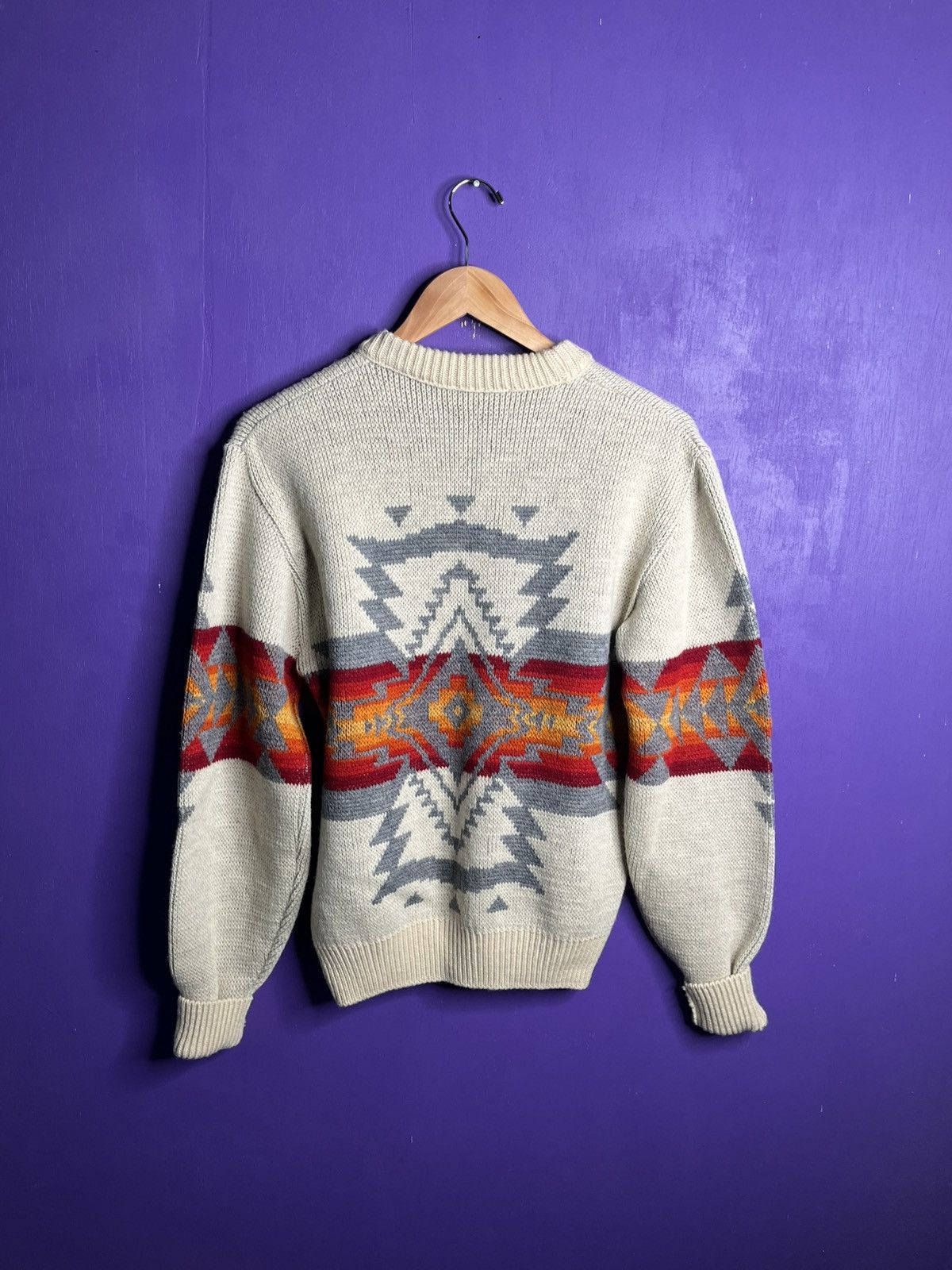 Pendleton × Vintage Vintage 70s Pendleton Aztec print sweater Size US M / EU 48-50 / 2 - 2 Thumbnail