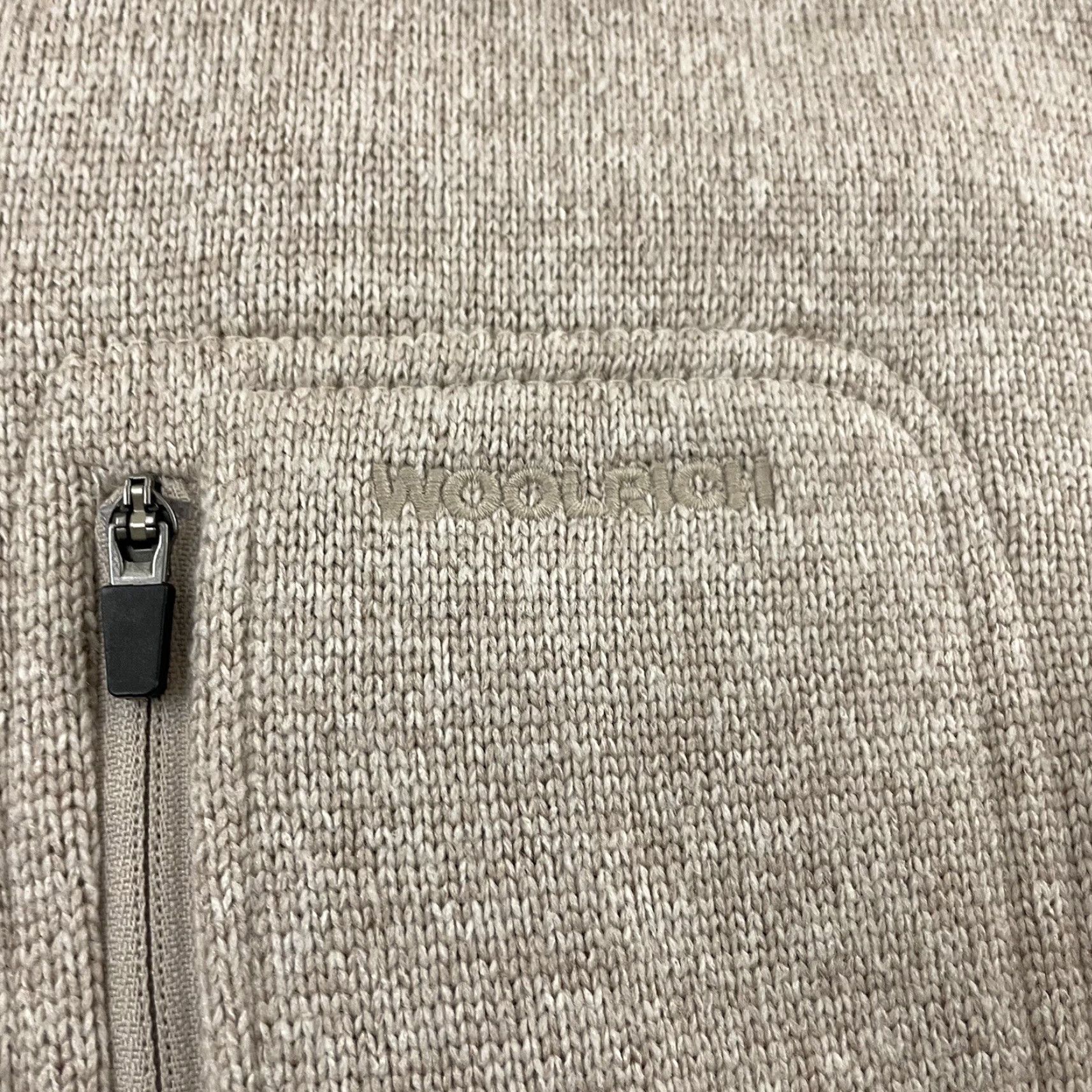 Vintage Woolrich 1/4 Zip Jacket Pullover Mens Large Beige Woolrich Jacket 1/4 Zip Beige Mens Large Size US L / EU 52-54 / 3 - 3 Thumbnail