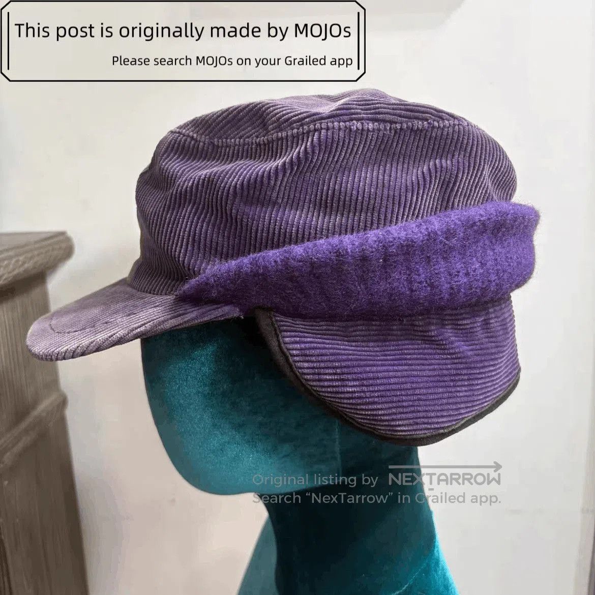 Number (N)ine Number Nine 08AW Corduroy Joint Hat. Size ONE SIZE - 3 Thumbnail