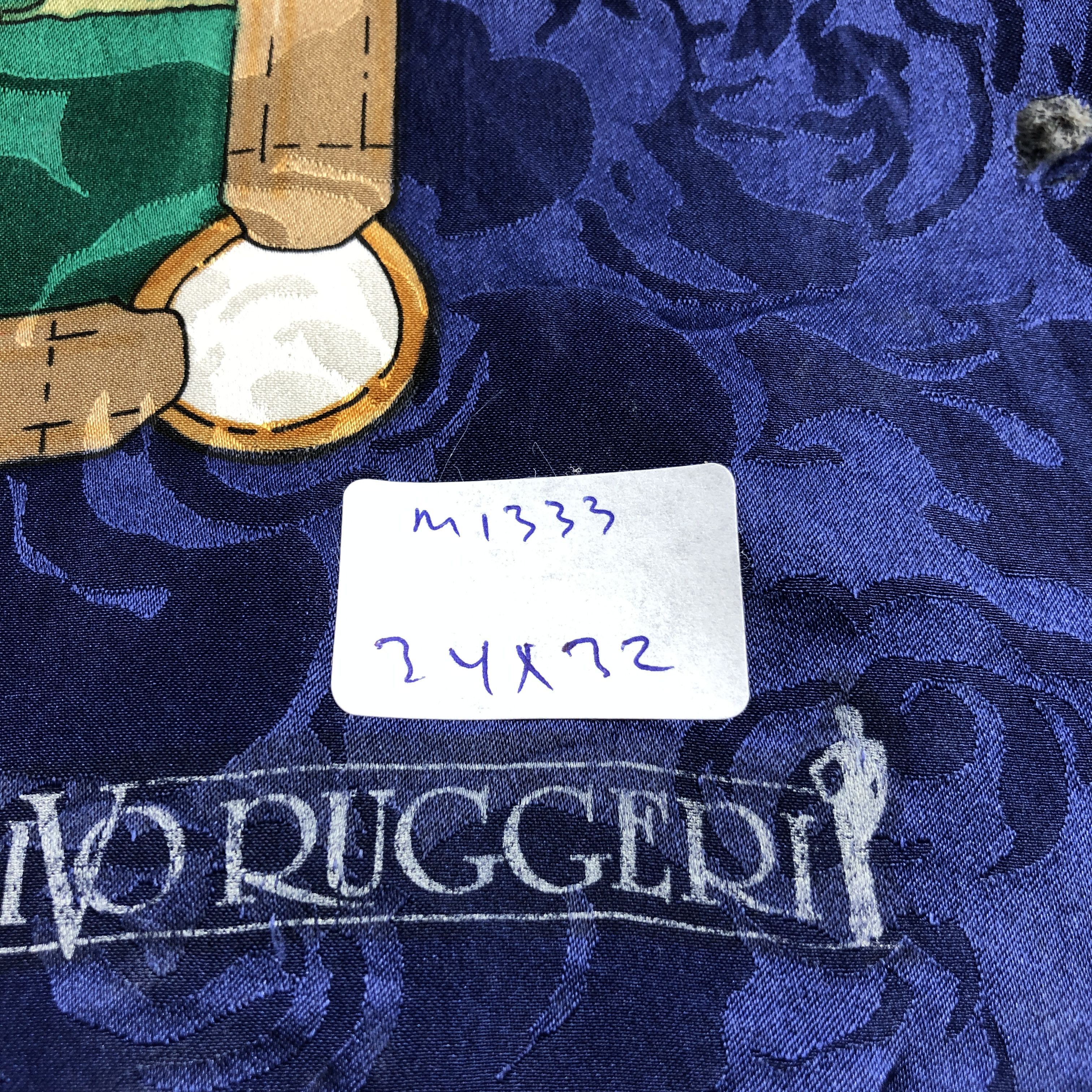 Japanese Brand Vintage Ivo Ruggeri Hand Rolled Silk Scarf M1333 Size ONE SIZE - 9 Thumbnail