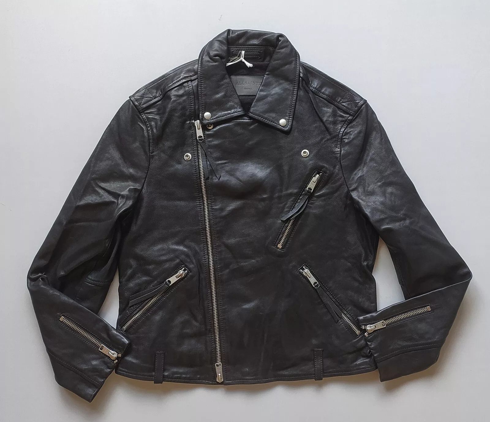 Allsaints ALLSAINTS Allen Leather Biker Jacket IFD 0746 Size US S / EU 44-46 / 1 - 1 Thumbnail