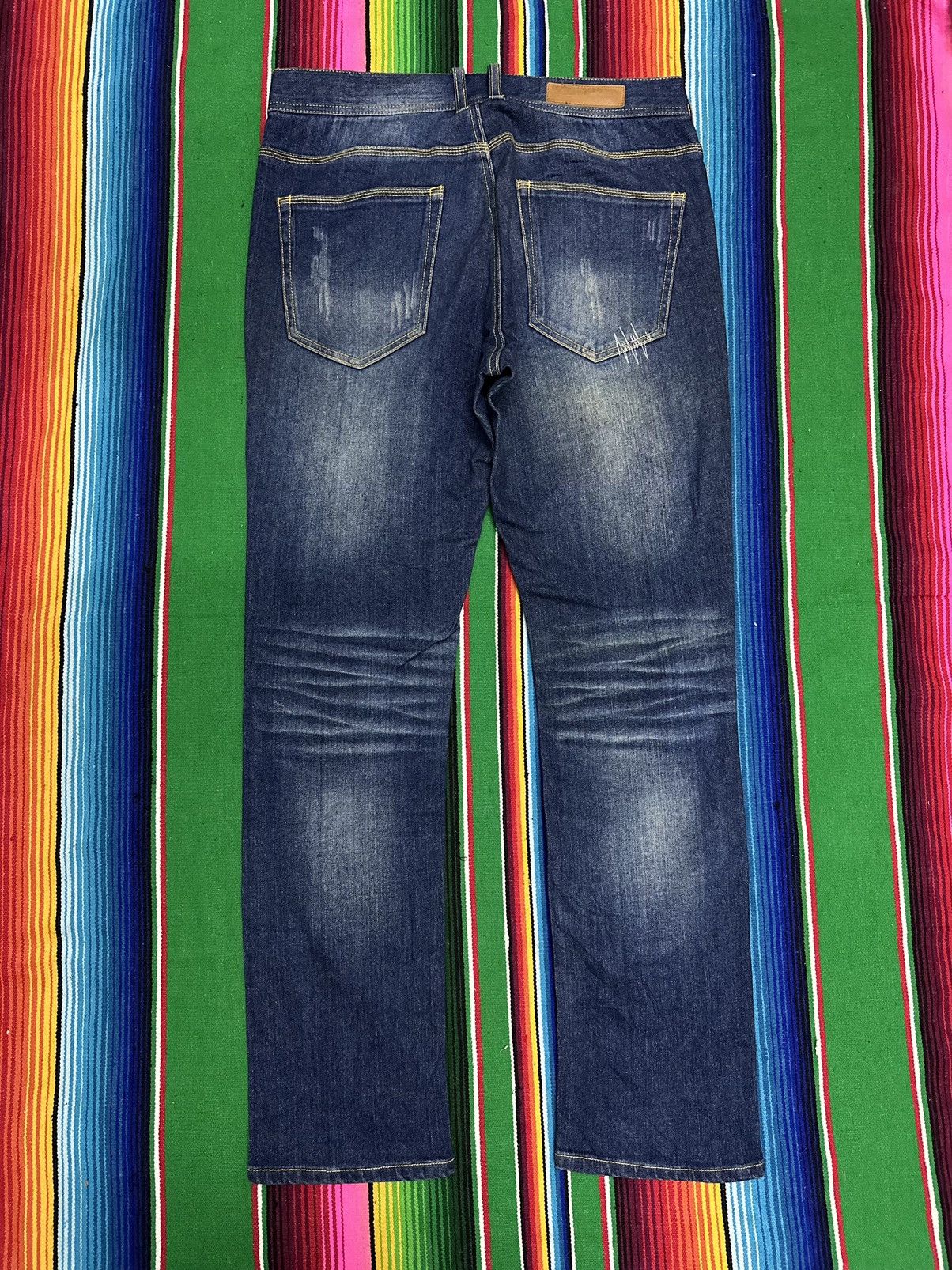 Japanese Brand 💥 Japanese Brand 💥 Vlow Denim Crazy Design 💥 Size US 32 / EU 48 - 3 Thumbnail