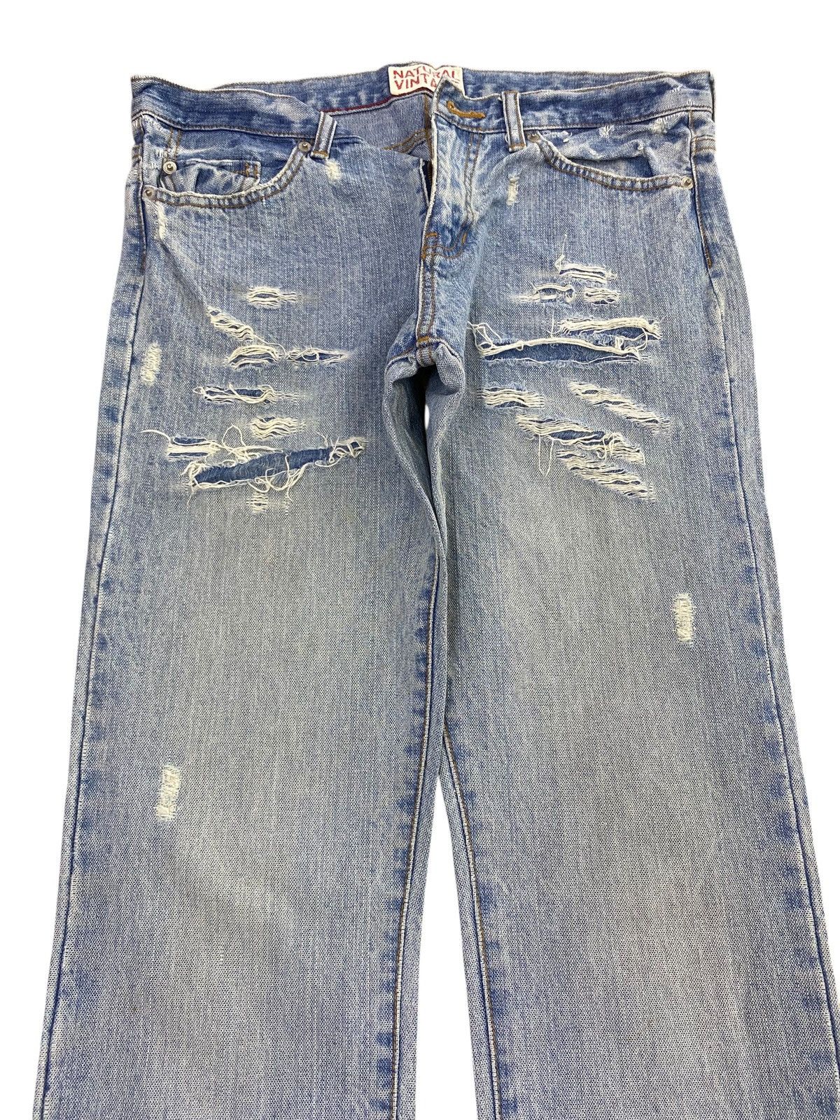 Japanese Brand Japanese Brand Acid Light Wash Style Ripped Style Size US 32 / EU 48 - 2 Thumbnail