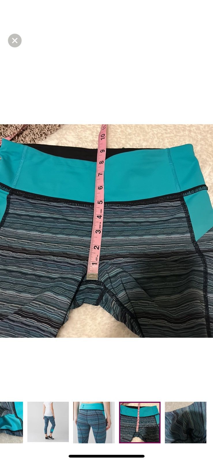 Lululemon Lululemon pace rival crop leggings size 6 Size 28" / US 6 / IT 42 - 11 Thumbnail
