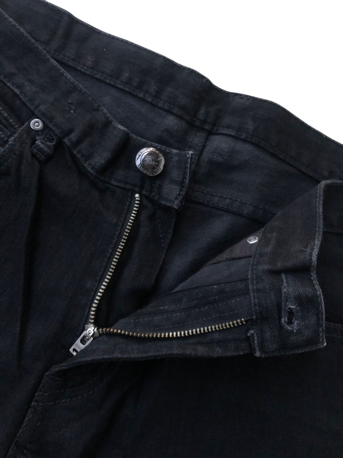 Burberry 🔥Authentic BURBERRY LONDON Super Black Straight Leg Jeans Size US 36 / EU 52 - 5 Thumbnail