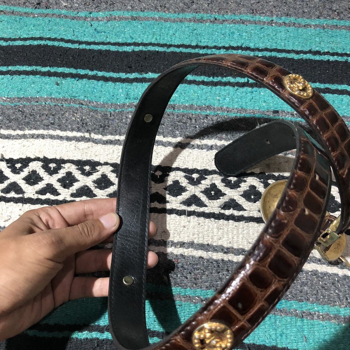 If Six Was Nine Unknown - Emerald Snake Skin Belts Size ONE SIZE - 5 Thumbnail