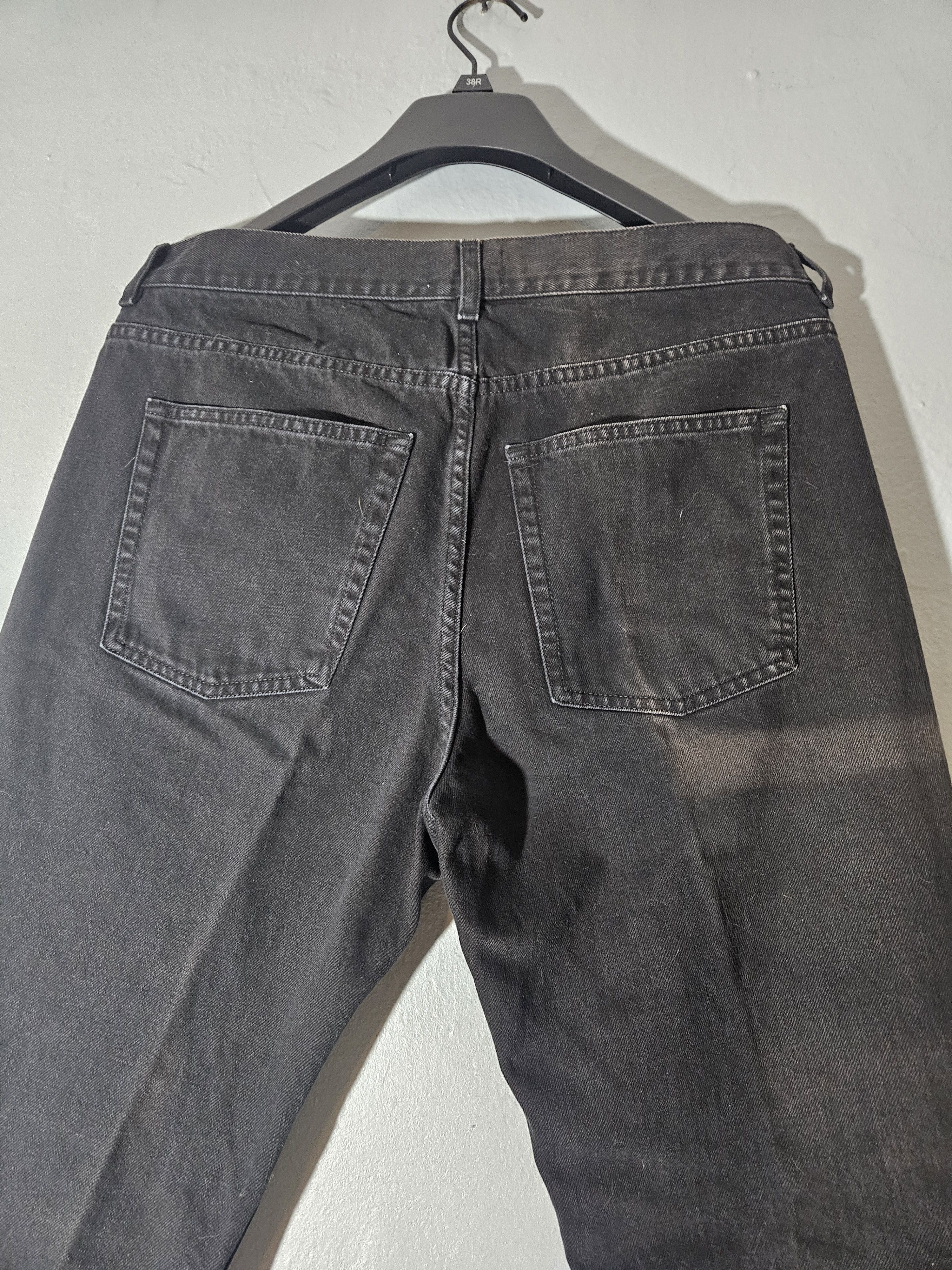 Acne Studios Boy Black Straight Fit Denim Jeans Size US 35 - 6 Thumbnail
