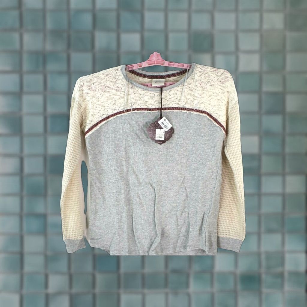 Vintage VINTAGE Knox Rose Womens Sweatshirt Top Casual Long Sleeve Lace Gray Size Small Size S / US 4 / IT 40 - 1 Thumbnail