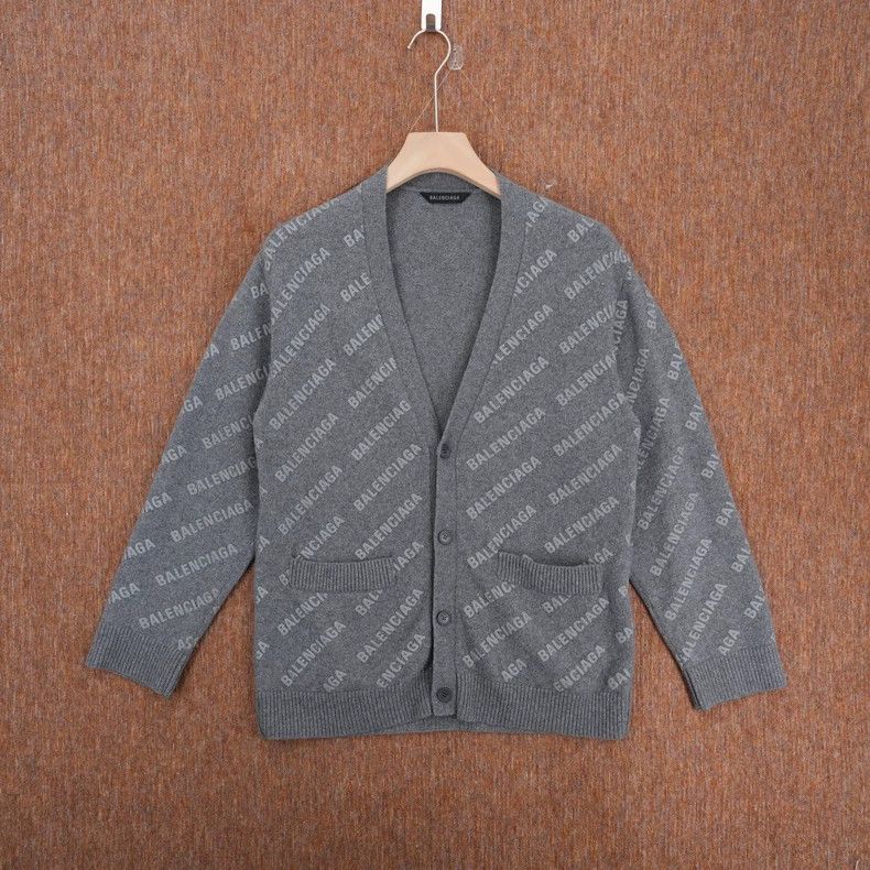 Balenciaga Balenciaga Cashmere Full Print Bullet Screen Cardigan Size US S / EU 44-46 / 1 - 1 Thumbnail