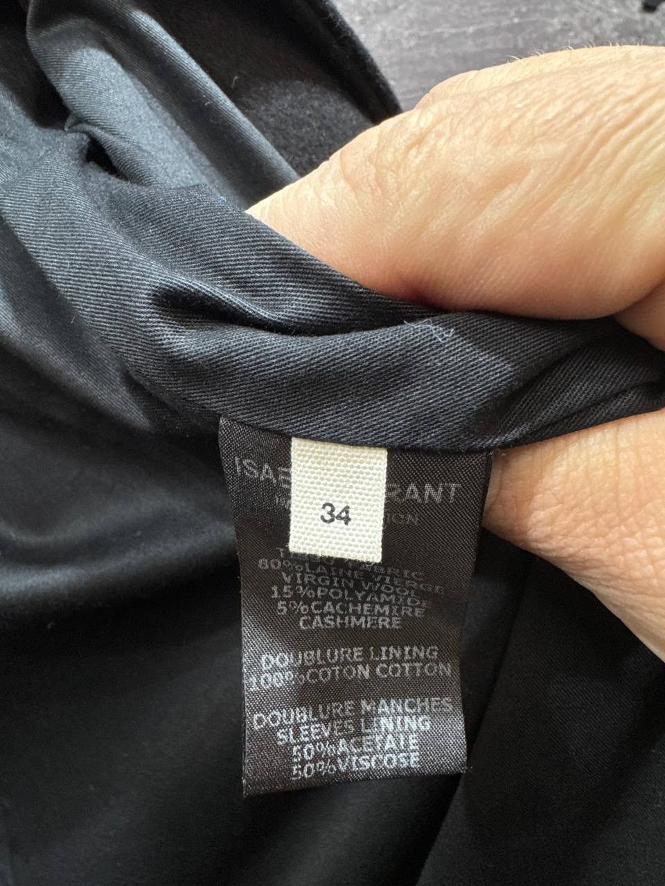 Isabel Marant Etoile Isabel Marant Etoile Black Coat Womens Jacket Size 34 Size XS / US 0-2 / IT 36-38 - 13 Thumbnail