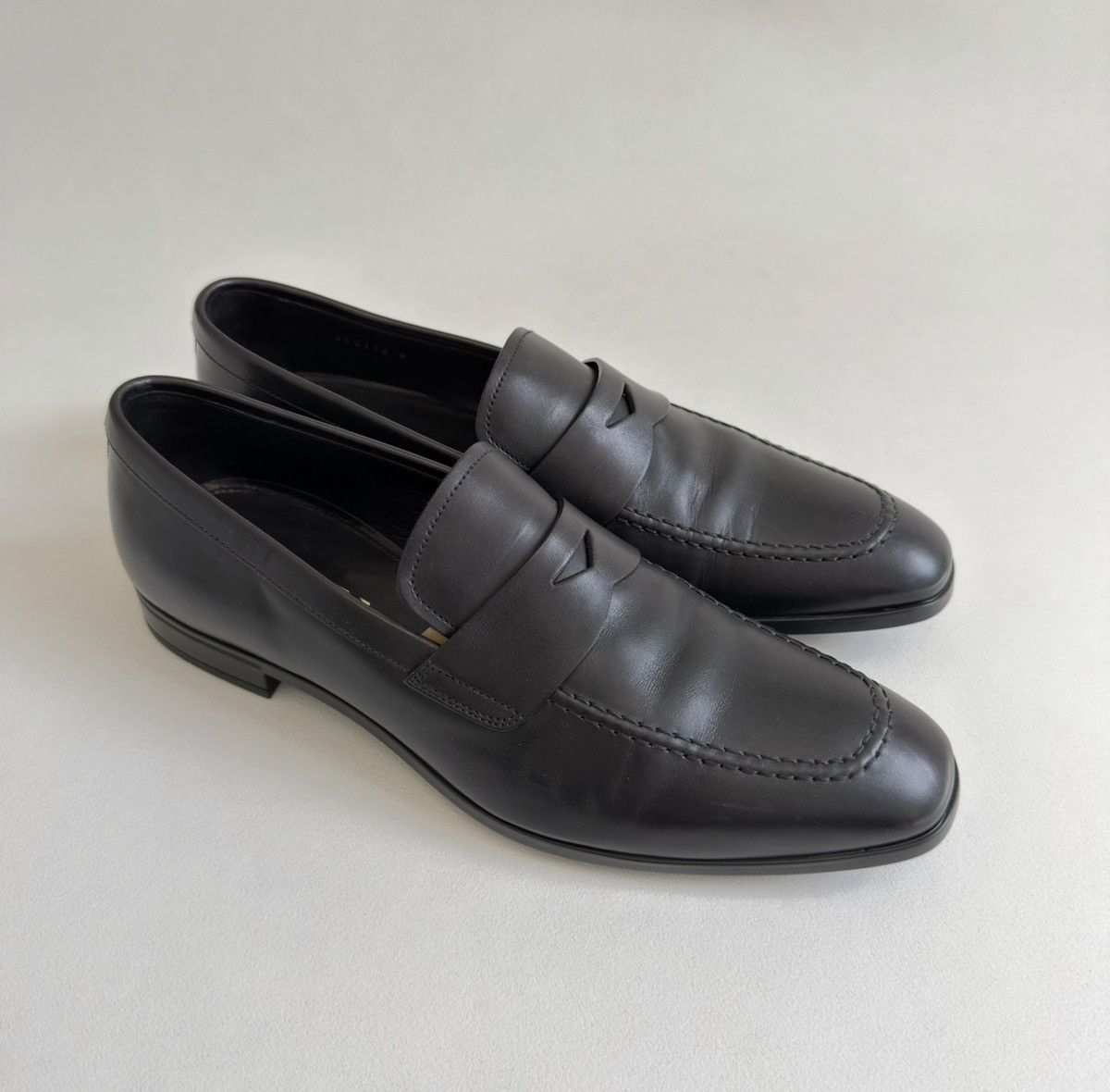 Prada Black Leather ‘Low Profile’ Loafers Size US 9 / EU 42 - 3 Thumbnail