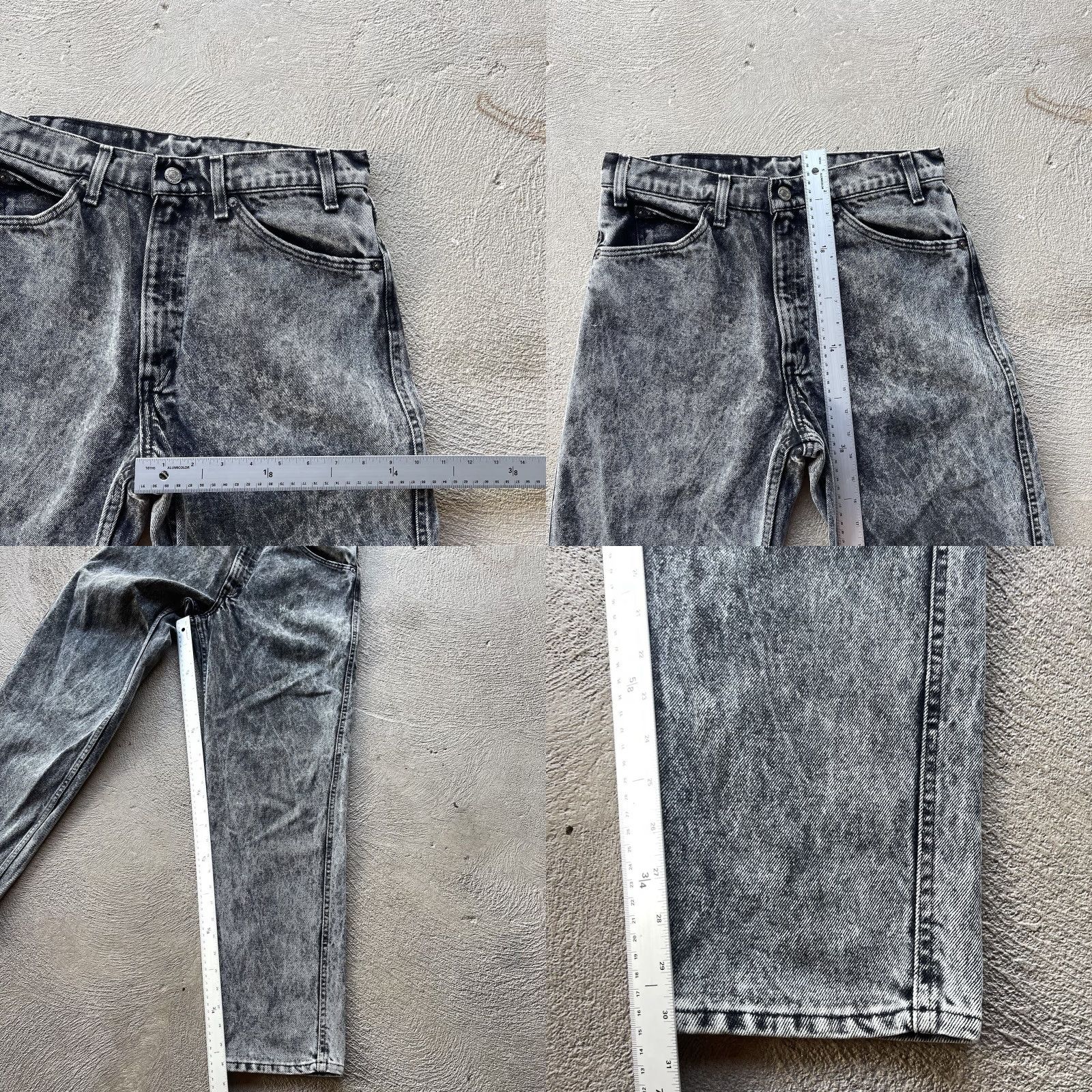 Levi's VINTAGE Levi's 550 Jeans Mens Straight Denim 31x30 Black 90s Western Relaxed Fit Men’s Jeans Size US 31 - 8 Thumbnail