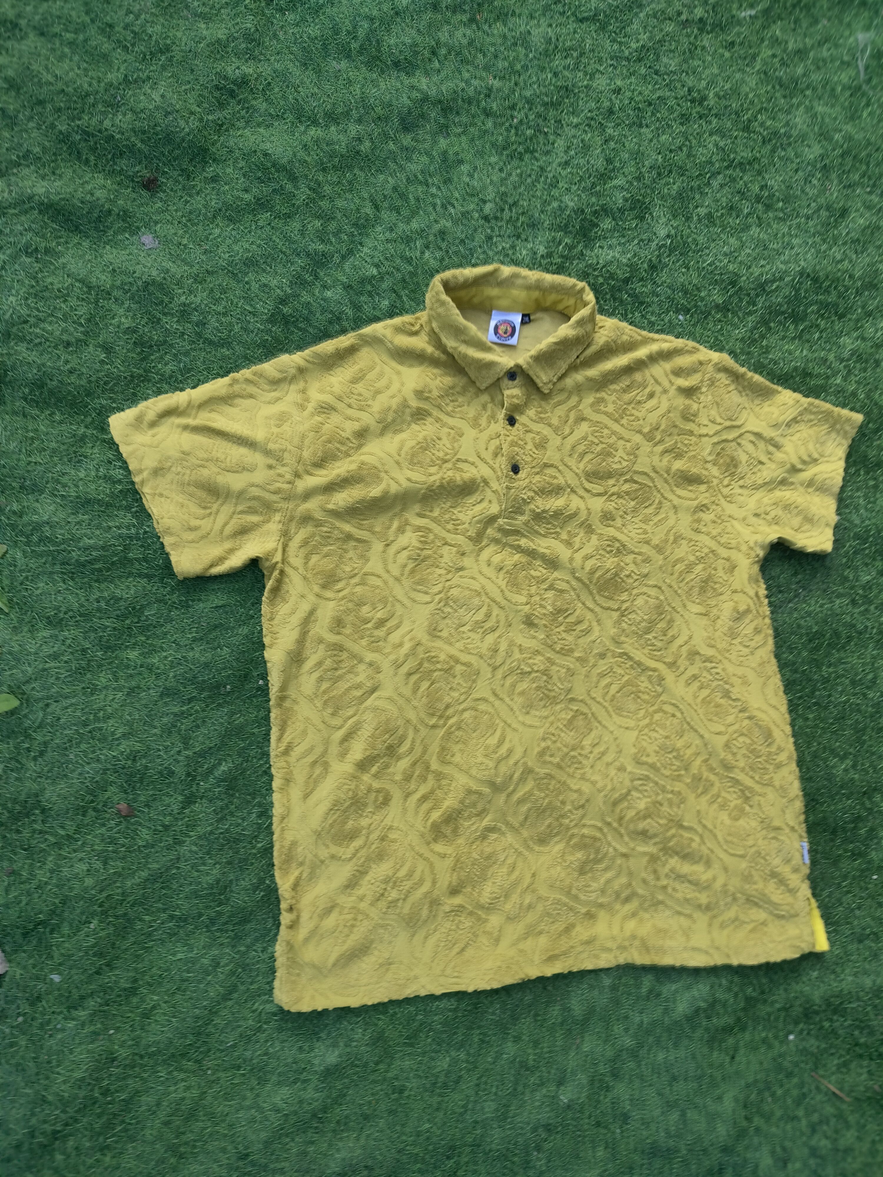 Japanese Brand HANSHIN TIGER FULL TIGER CONDUROY STYLE POLO SHIRT Size US XXL / EU 58 / 5 - 2 Thumbnail