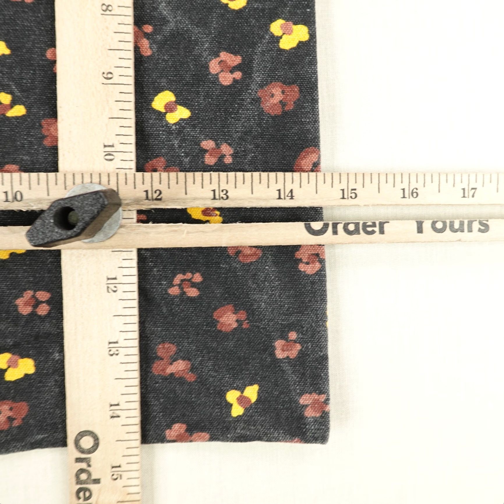 Madewell VINTAGE Madewell Floral Canvas Tote Bag Large Black Lightweight Bohemian Travel Women's Size ONE SIZE - 6 Thumbnail