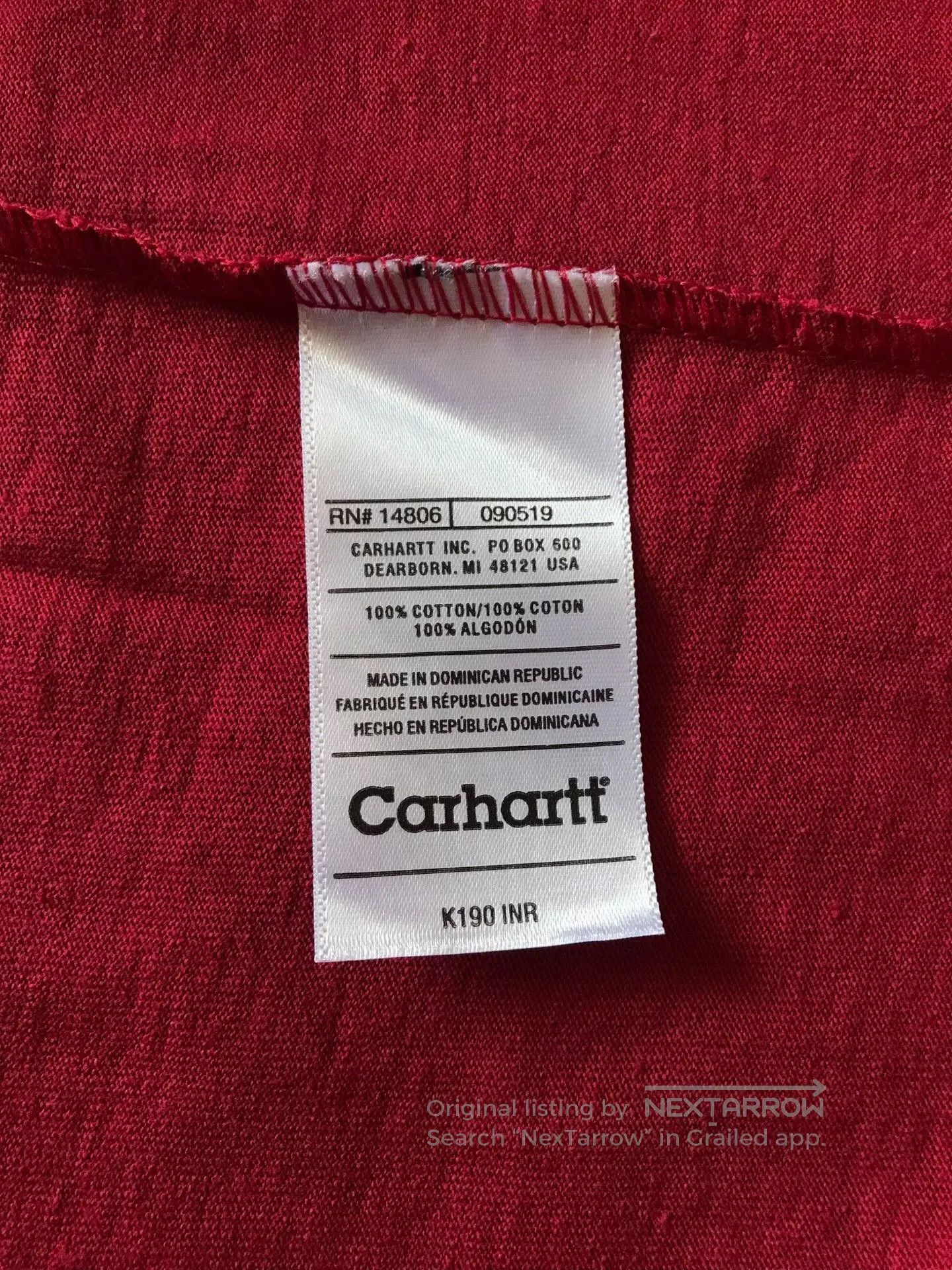 Carhartt Carhartt K190 INR Long Sleeve T. Size US M / EU 48-50 / 2 - 9 Thumbnail