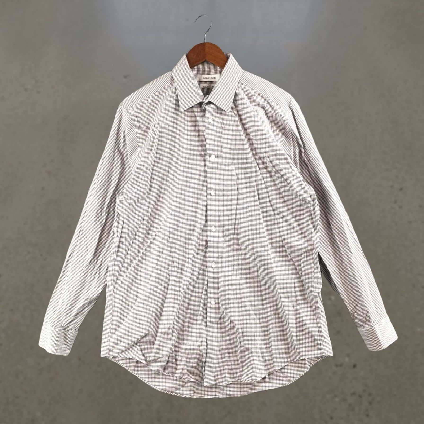 Calvin Klein Calvin Klein Button-Up Shirts Mens L Multicolor Cotton Blend Long Sleeve Plaid Shirt Size US L / EU 52-54 / 3 - 1 Thumbnail