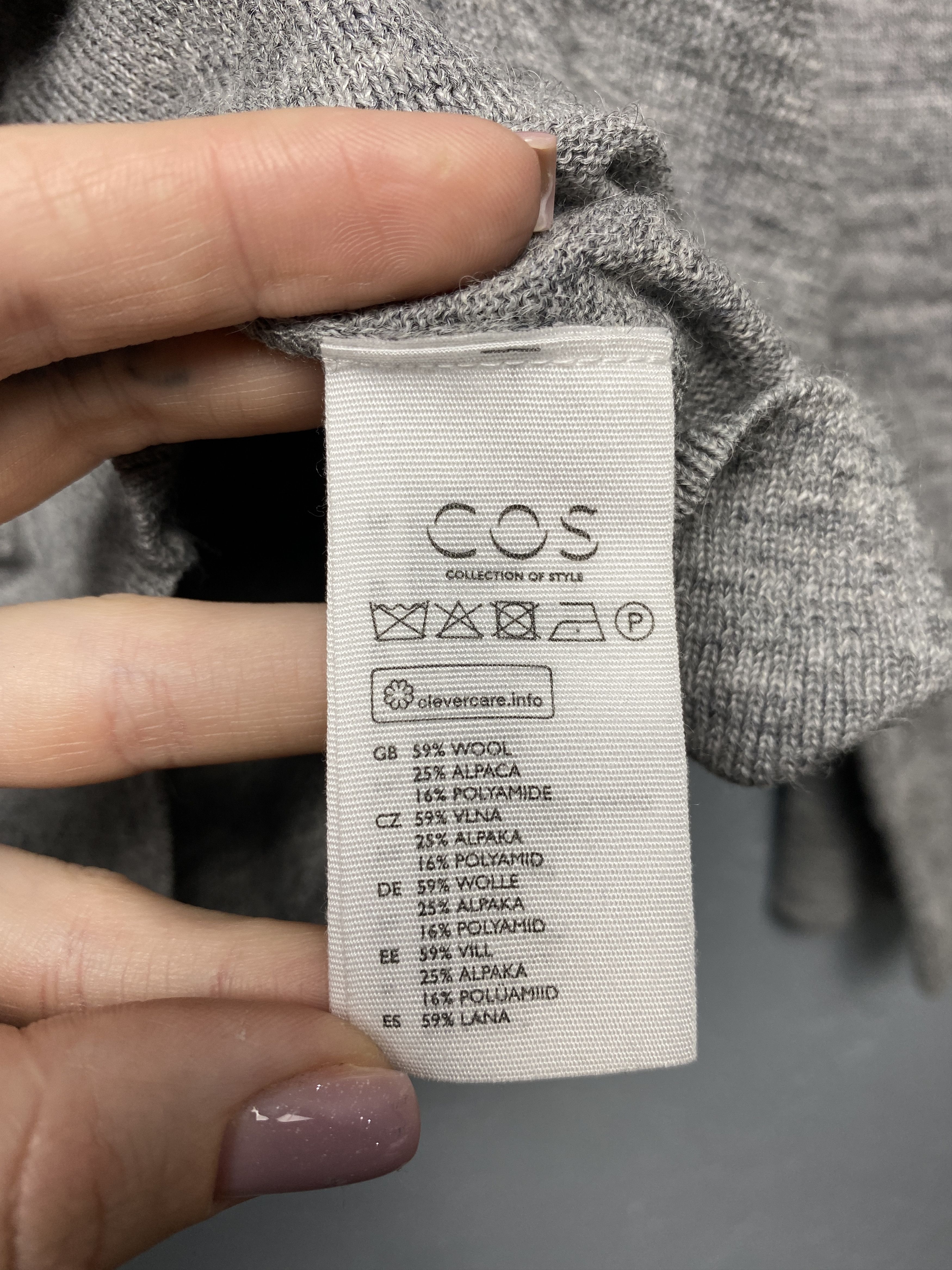 Cos Cos Mens Crew Neck Wool Sweater Size US M / EU 48-50 / 2 - 4 Thumbnail