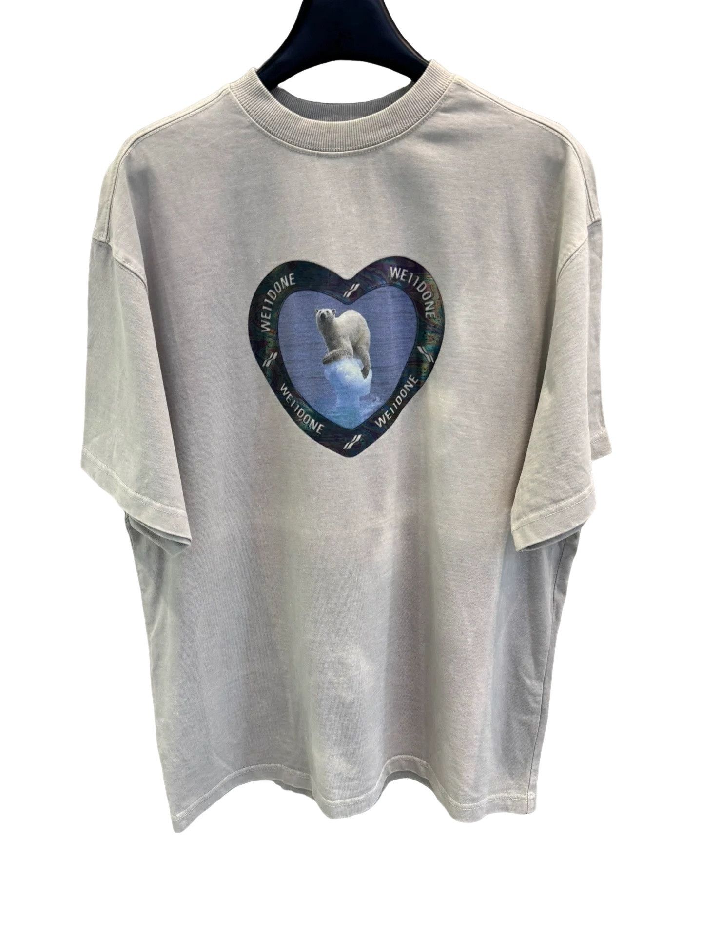 WE11DONE WE11DONE Polar Bear Heart Graphic T-Shirt Size XS Size US XS / EU 42 / 0 - 1 Thumbnail