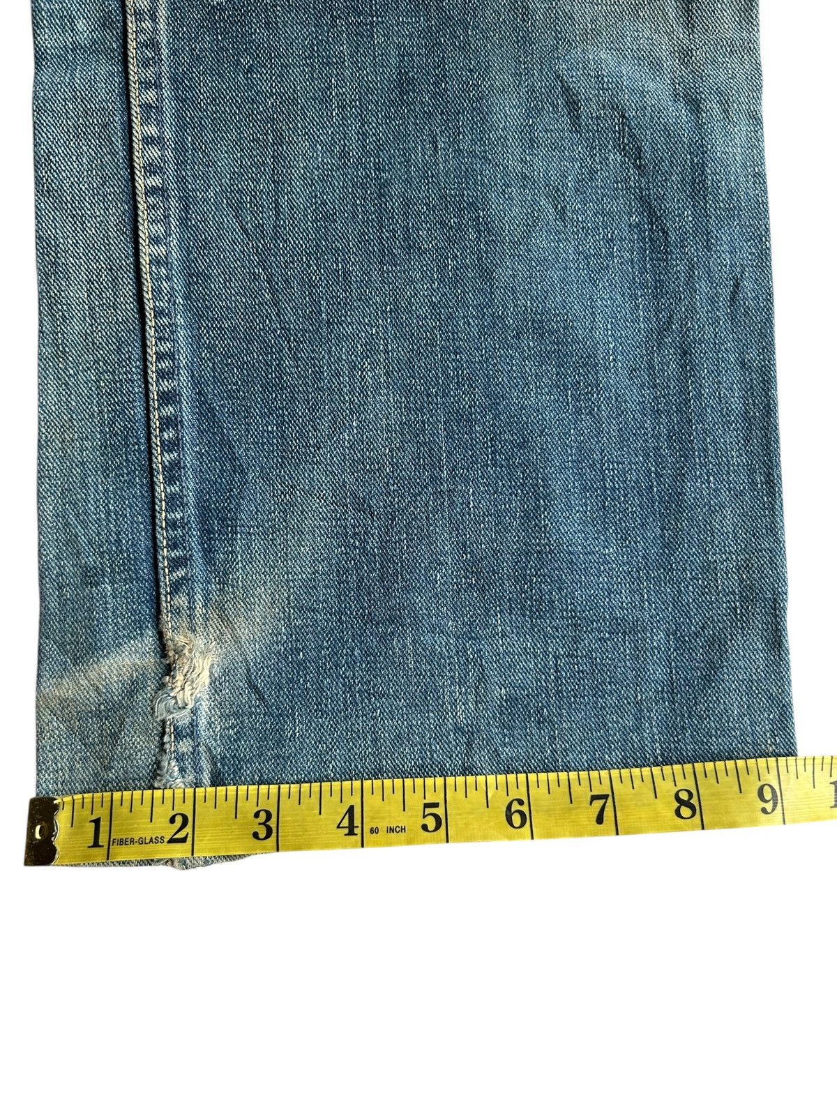 Kapital × Vintage × Wrangler VINTAGE WRANGLER BLUE BELL SELVEDGE DISTRESSED RUSTY DENIM Size US 30 / EU 46 - 22 Thumbnail