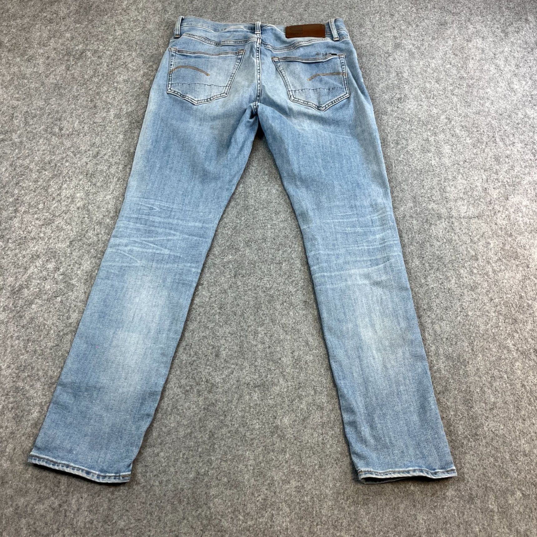 G-Star G-Star Jeans Slim Skinny 32 32 Light Blue Wash Denim 5-Pocket Model 3301 Mens Size US 32 / EU 48 - 2 Thumbnail