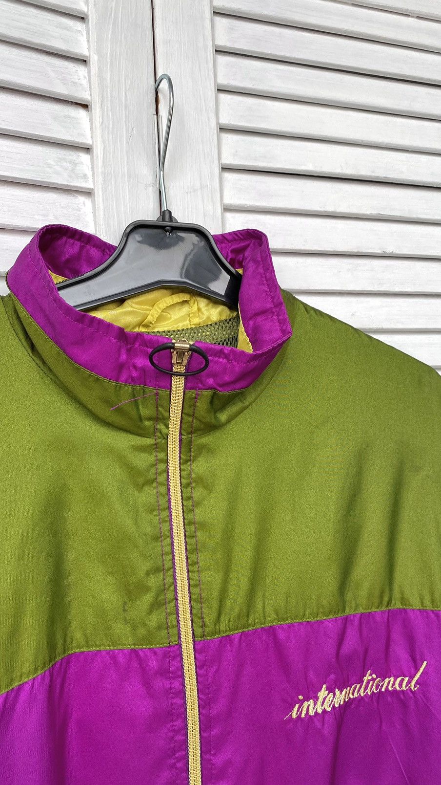 Nike × Vintage Vintage Nike International Track Retro Nylon Jacket 90s Size US L / EU 52-54 / 3 - 11 Thumbnail