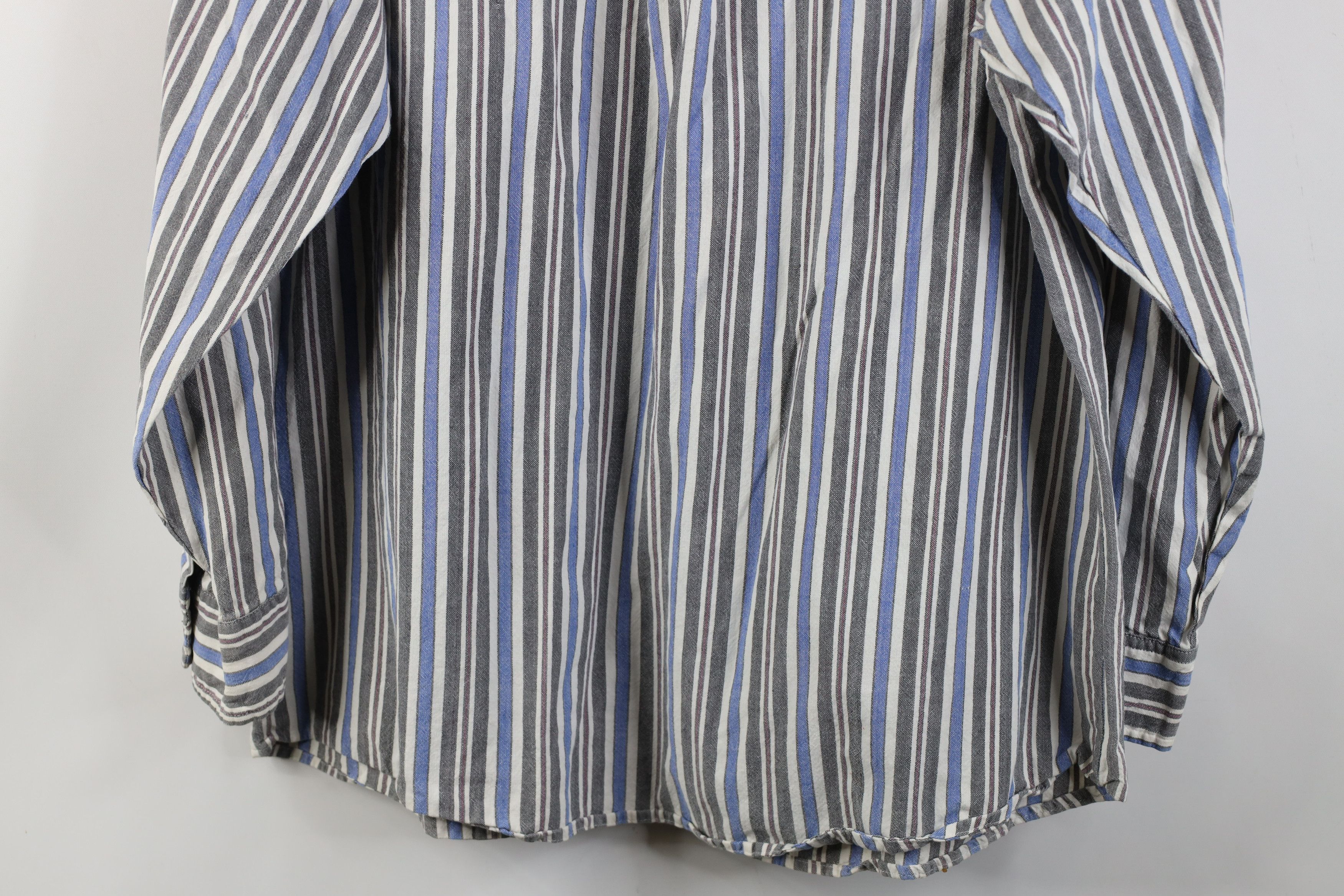 Vintage Vintage 90s Streetwear Block Collared Button Down Shirt Size US XL / EU 56 / 4 - 14 Thumbnail