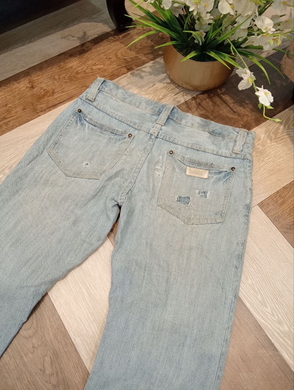 JUN MEN JAPANESE JUNMEN DISTRESSED JEANS - SIZE L Size US 34 / EU 50 - 14 Thumbnail