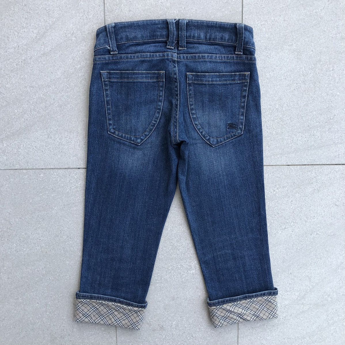 image of Burberry Blue Label Stretchable 3 Quarter Denim Pants, Women's (Size 28)