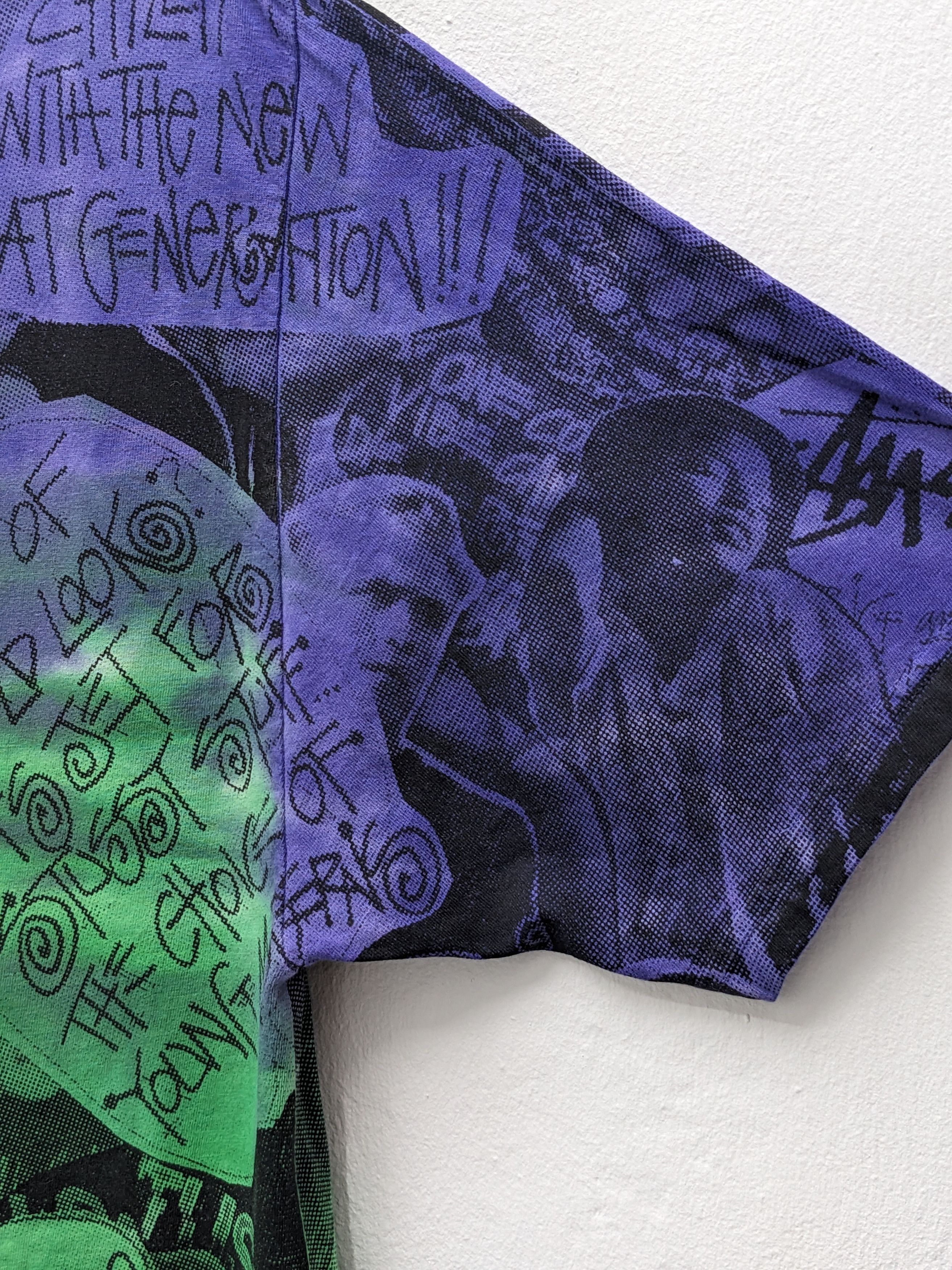 Stussy Rare Stussy Overprint Tshirt Size US L / EU 52-54 / 3 - 12 Thumbnail
