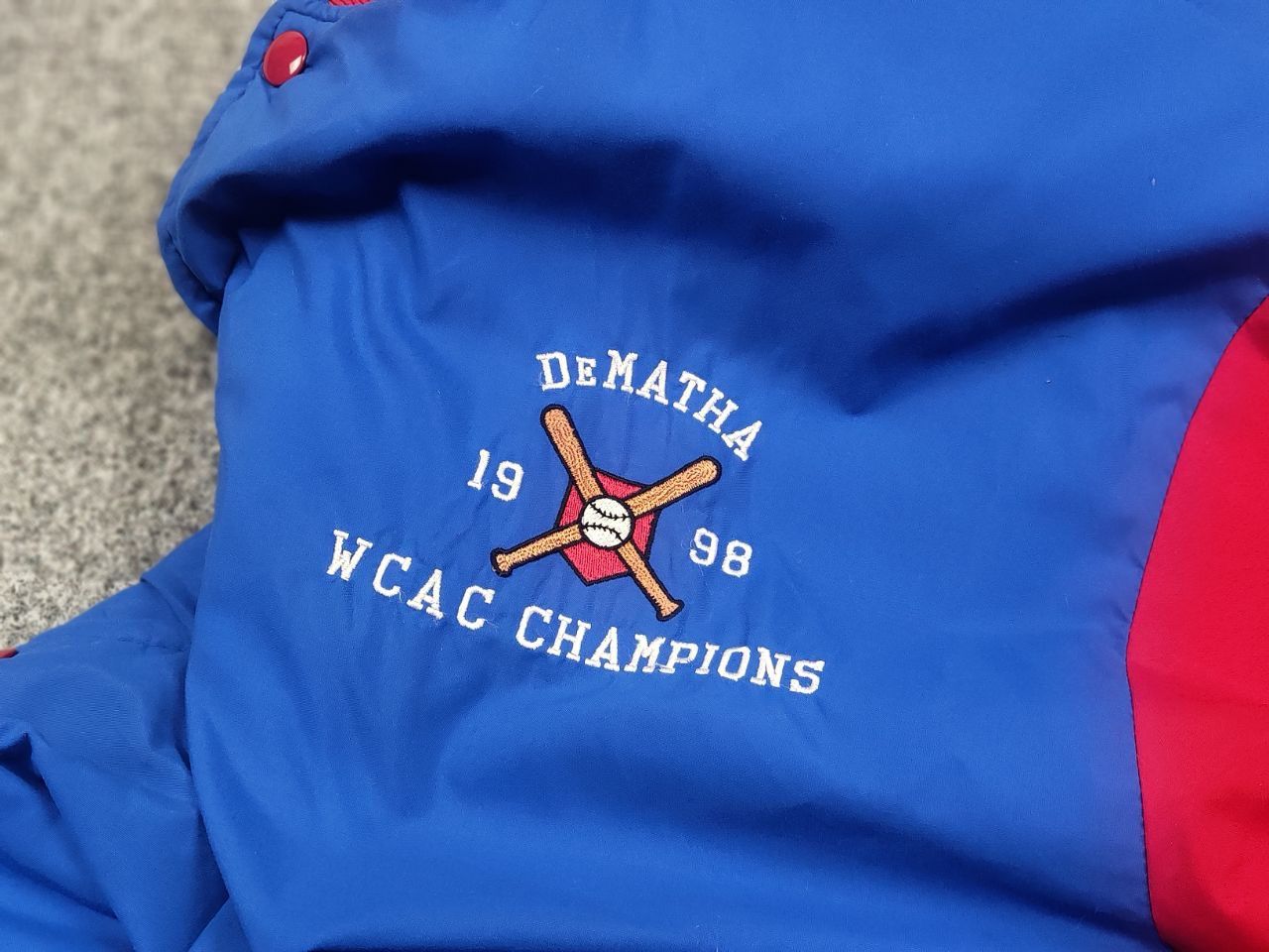 NEFF Vintage 80's NEFF Dematha Baseball Varsity Jacket Bomber Size US XL / EU 56 / 4 - 11 Thumbnail