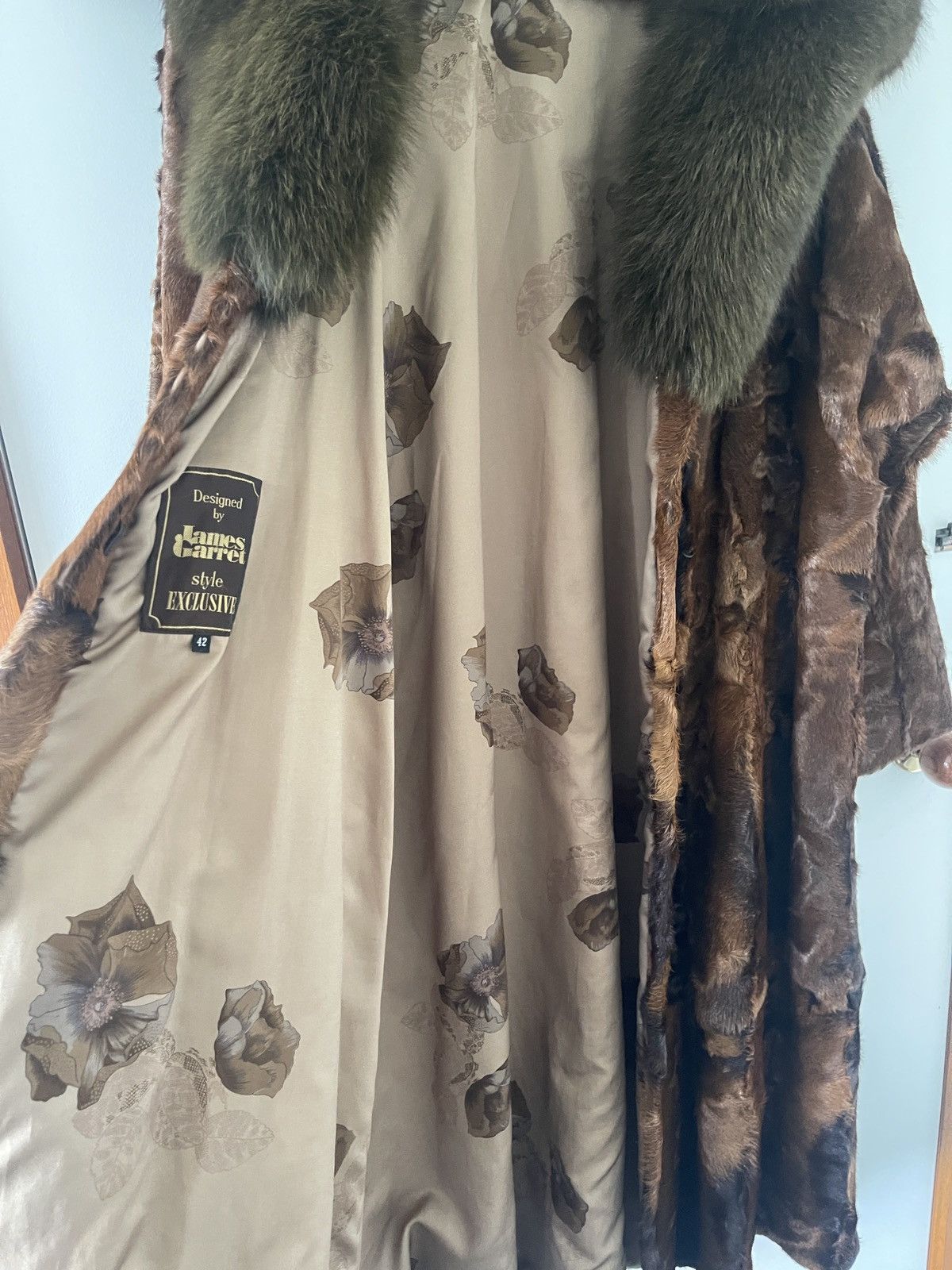 Vintage Vintage Cow Hide and Fox Fur Coat in Brown and Green Size M / US 6-8 / IT 42-44 - 7 Thumbnail