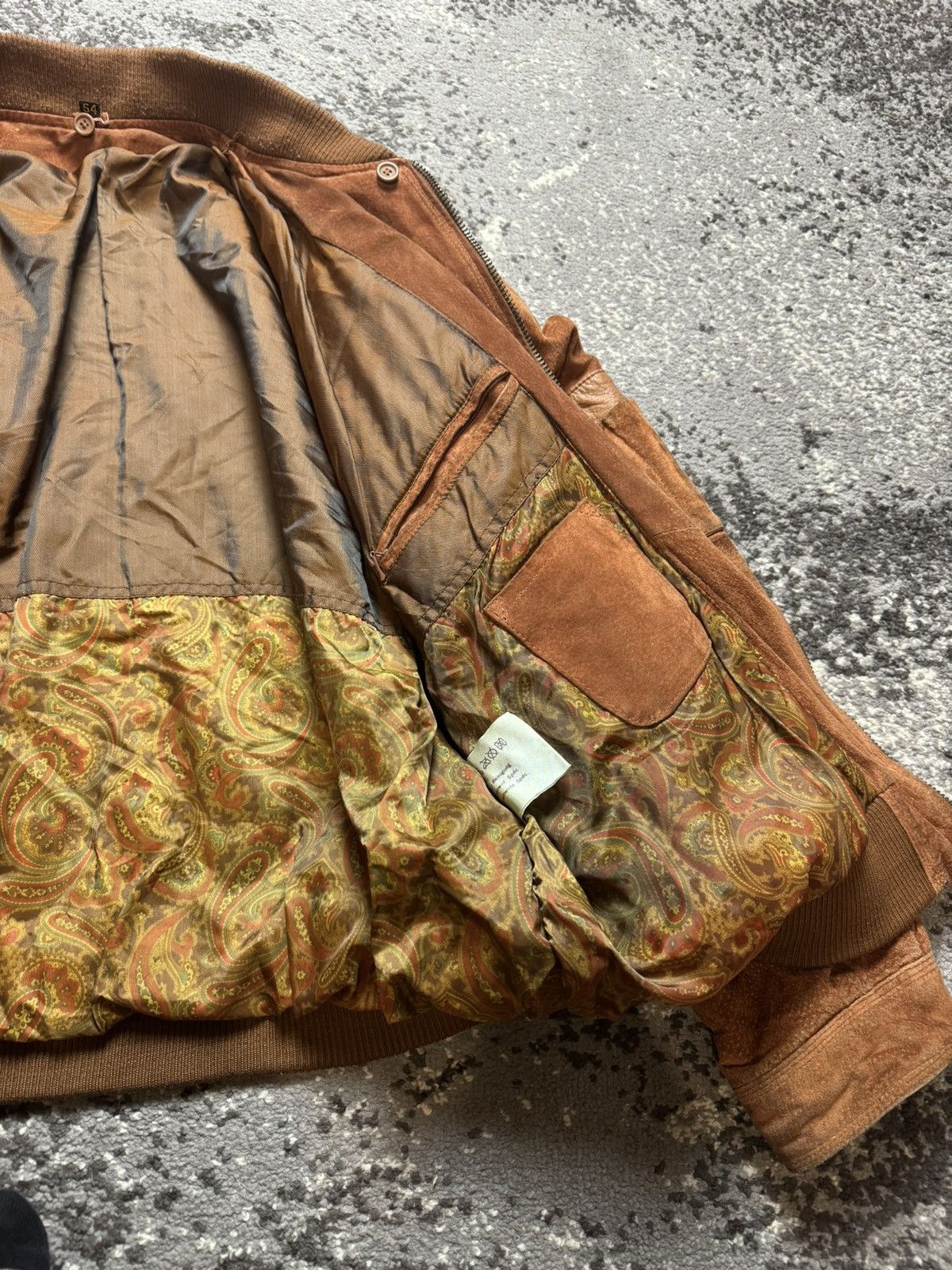 Japanese Brand × Vintage Vintage Y2K Suede Leather Avantgarde Aviator Bomber Jacket Size US L / EU 52-54 / 3 - 11 Thumbnail