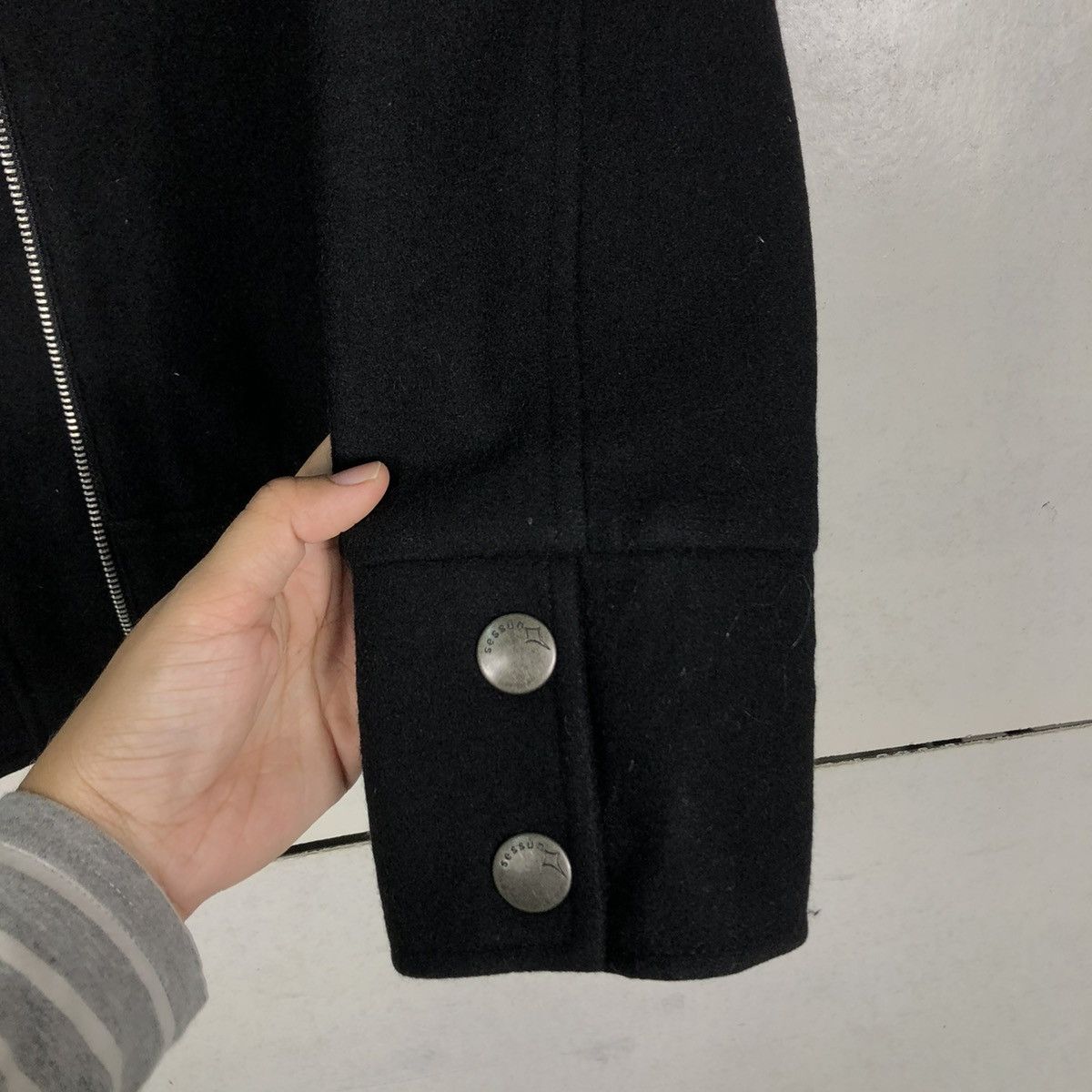 Japanese Brand 🔥VINTAGE BIKER JACKET ASYMMETRIC ZIPPER NARA ISSEY MIYAKE Size US S / EU 44-46 / 1 - 15 Thumbnail