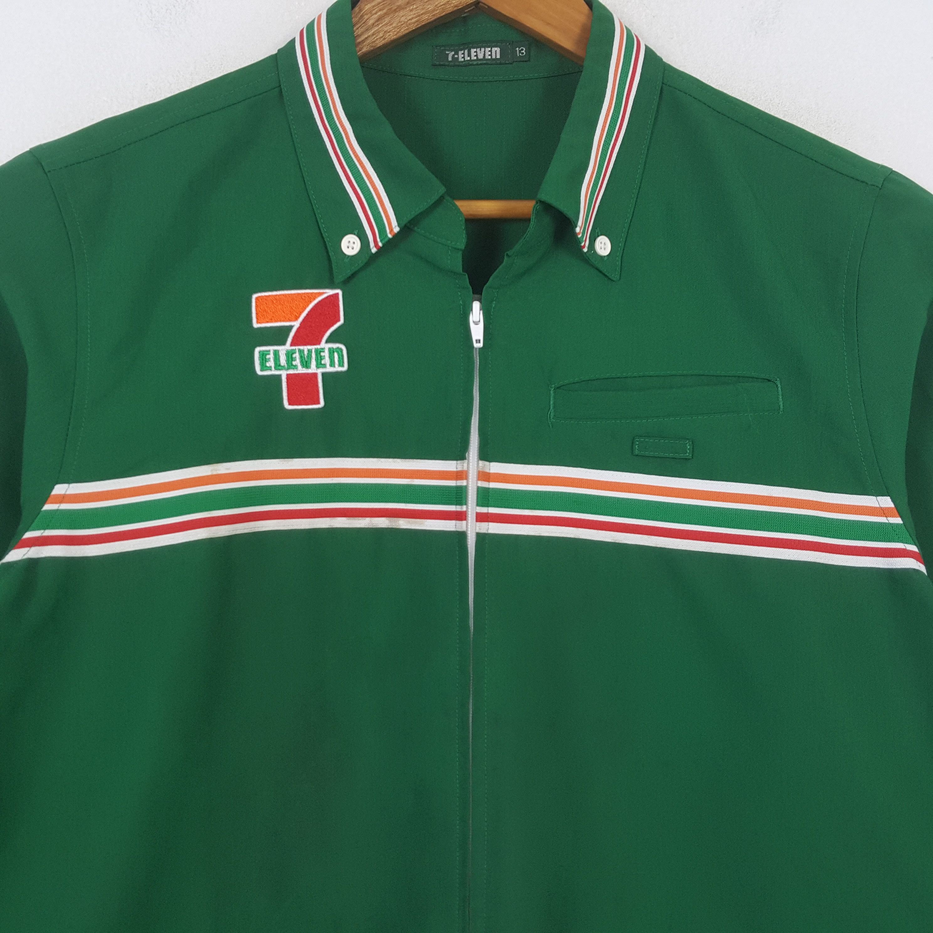 Japanese Brand × Vintage Vintage 7-ELEVEN Japan Workers Uniform Shirt Jacket C285N7 Size US M / EU 48-50 / 2 - 2 Thumbnail