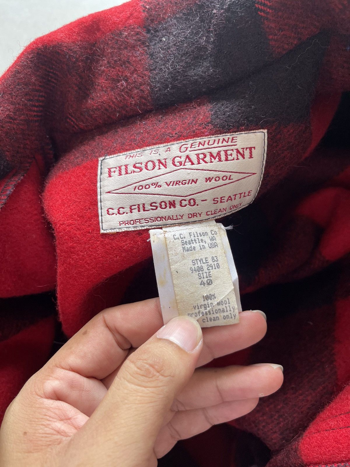 Filson × Toyo Enterprises Filson Double Mackinaw Cruiser Jacket Size US M / EU 48-50 / 2 - 13 Thumbnail
