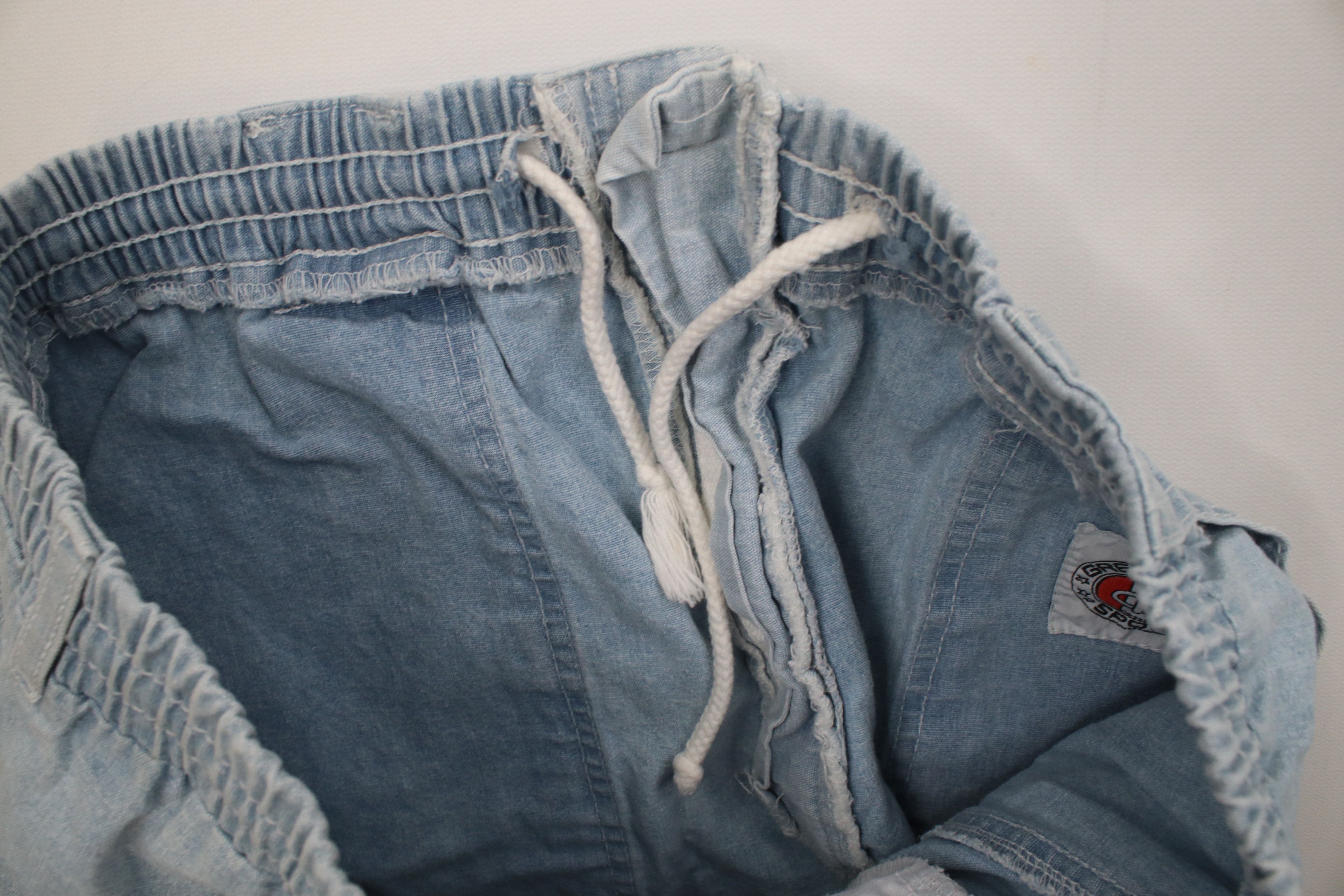 Vintage Vintage 90s Streetwear Denim Above Knee Utility Shorts Size US 34 / EU 50 - 9 Thumbnail