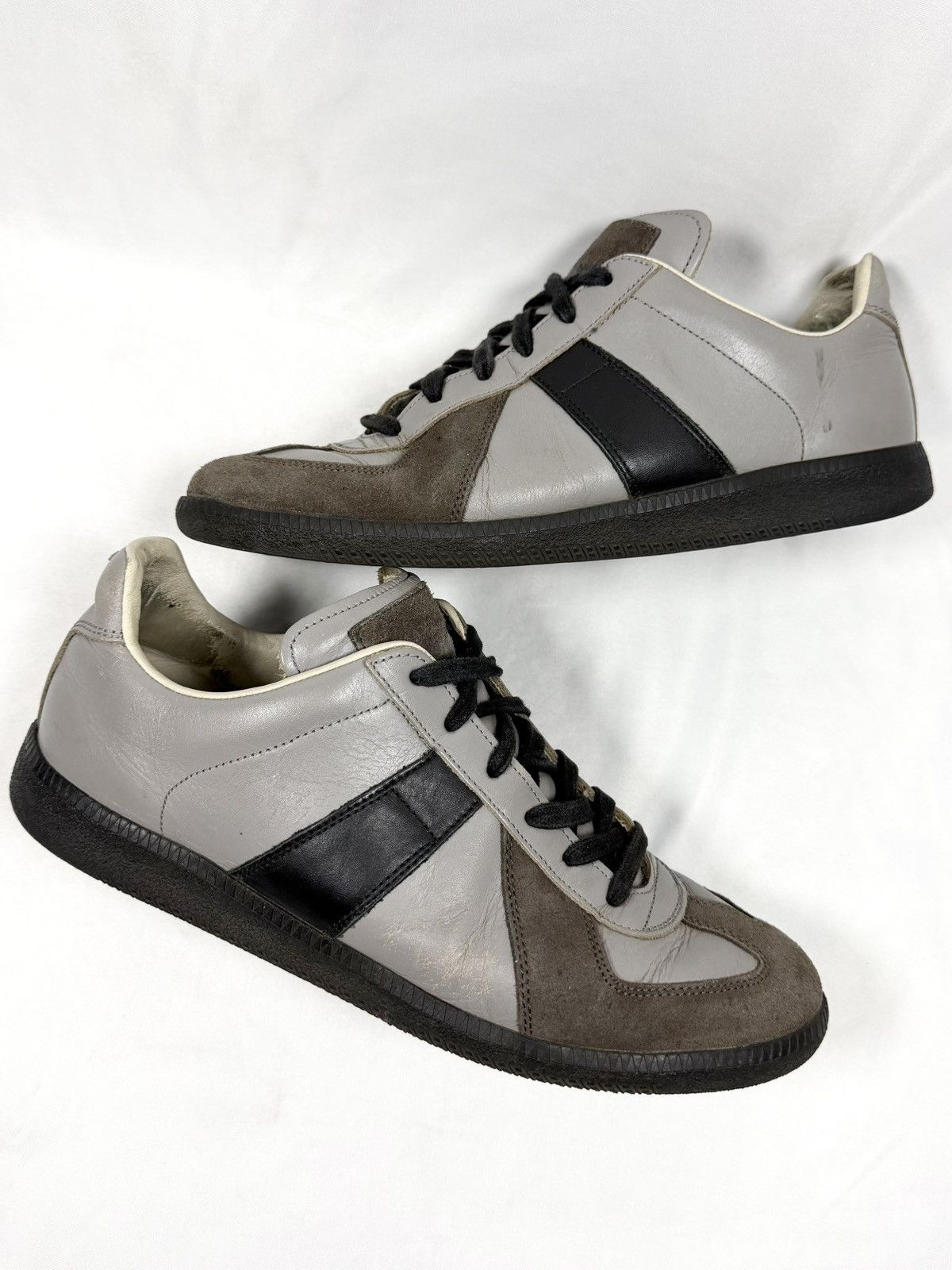 Maison Margiela 2010s Maison Margiela Two-Tone Grey Black GAT Replica Low Size US 8.5 / EU 41-42 - 4 Thumbnail