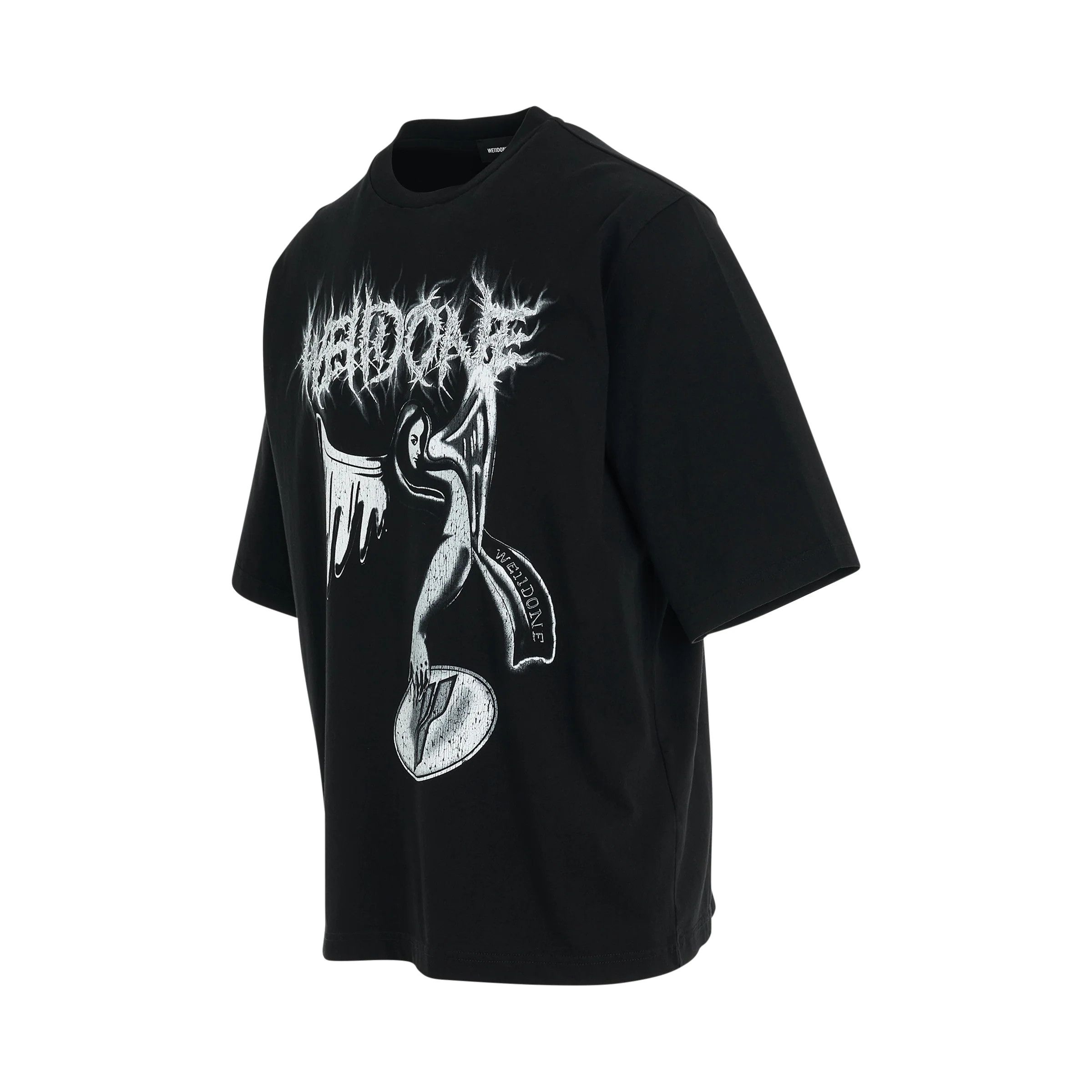 WE11DONE o1mris0824 Angel Print T-Shirt in Black Size US S / EU 44-46 / 1 - 2 Thumbnail