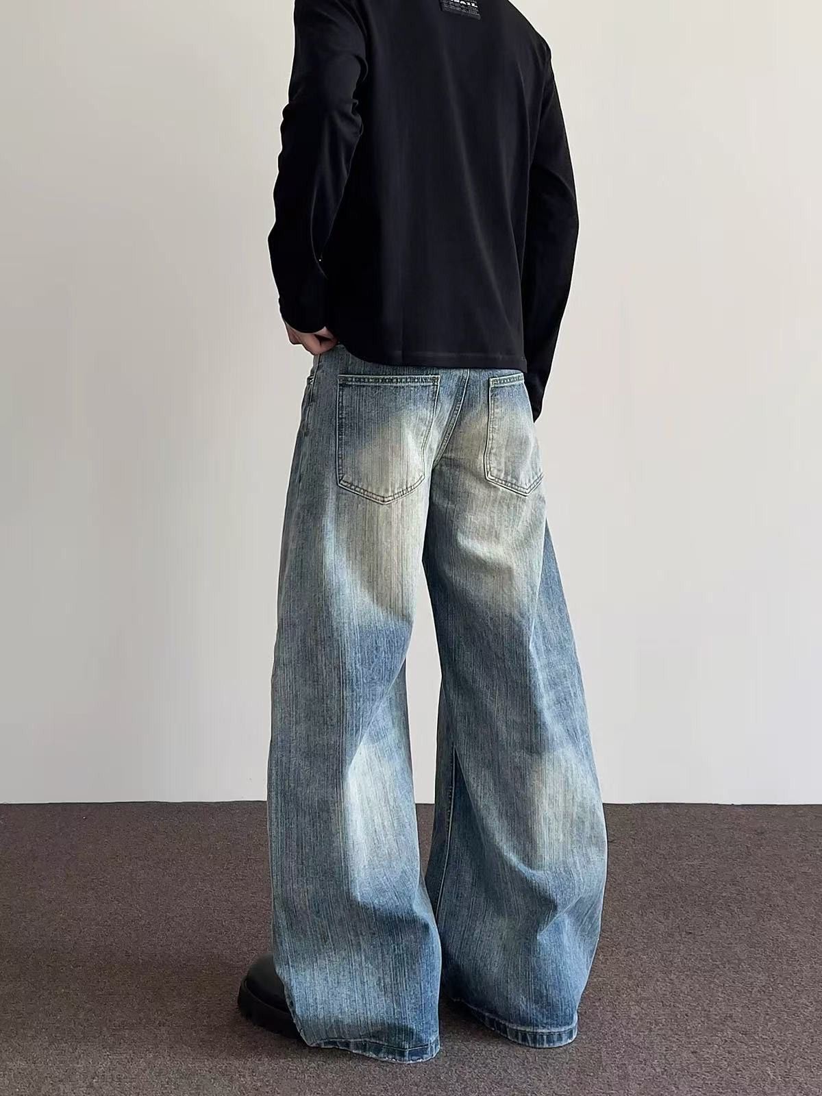 Japanese Brand American high street cleanfit distressed flared jeans Size US 32 / EU 48 - 5 Thumbnail