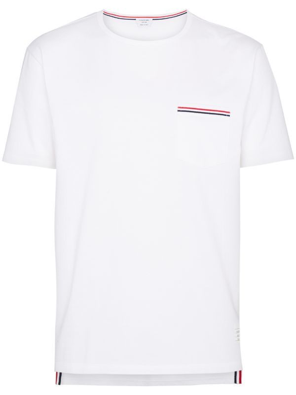 Thom Browne o1s22i1n1124 Crewneck T-Shirt in White Size US XL / EU 56 / 4 - 1 Thumbnail