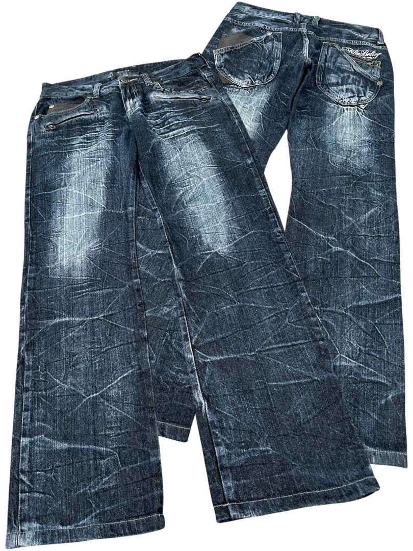 If Six Was Nine SKULL BONES WILD LIFE STUDDED CLAWMARK DISTRESSED DENIM☠️ Size US 32 / EU 48 - 1 Thumbnail