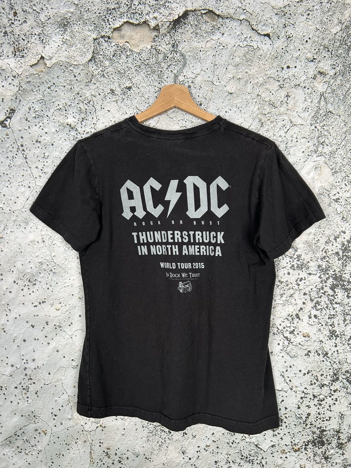 Band Tees × Vintage Vintage AC DC Thunderstruck Rock Band Tee Metal Size US S / EU 44-46 / 1 - 3 Thumbnail