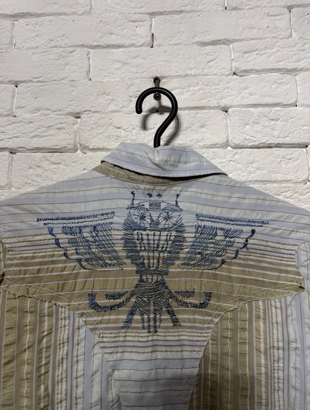Diesel Vintage Diesel Avant Garde Shirt Y2K Embroidered Logos Sz M Size US M / EU 48-50 / 2 - 10 Thumbnail