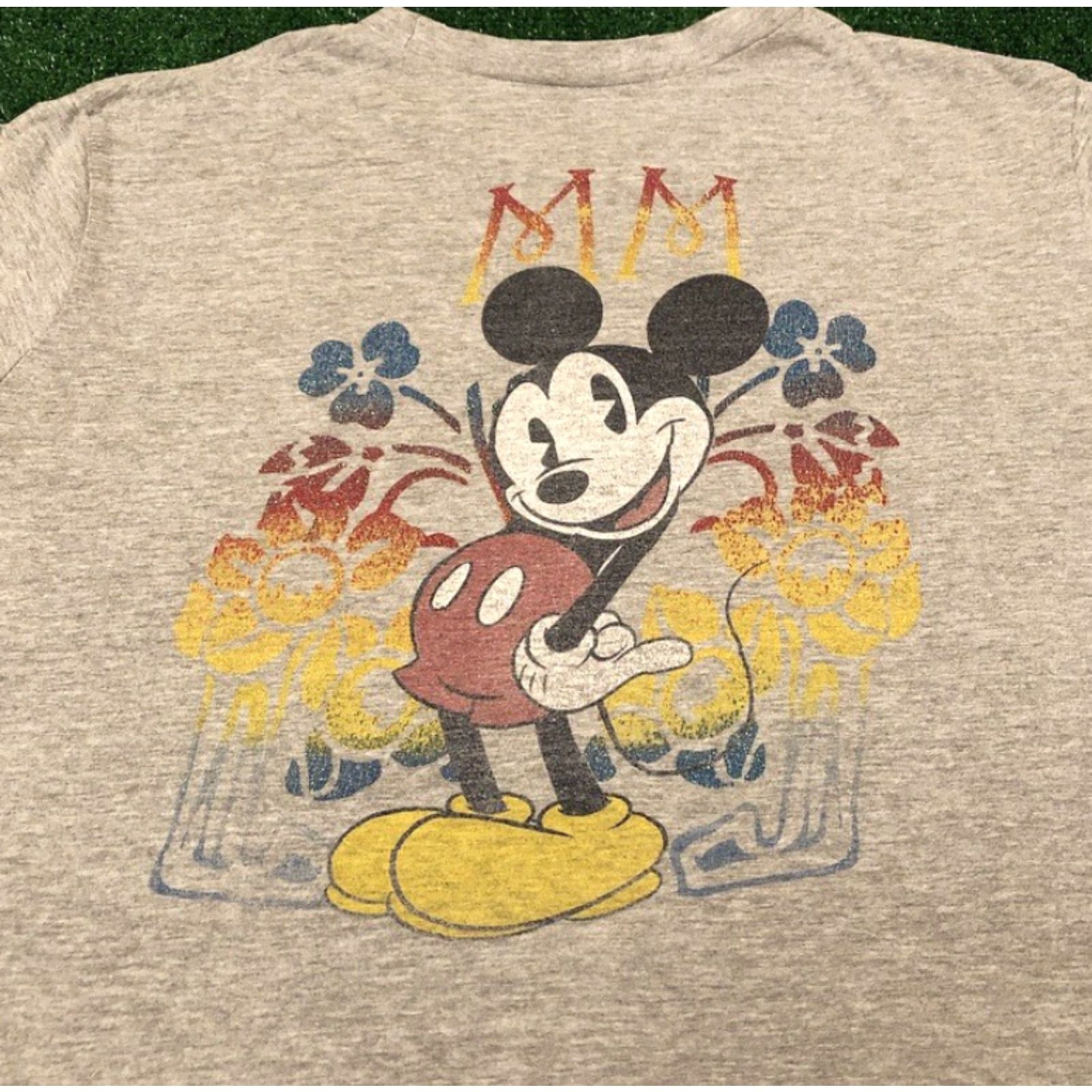 Disney VINTAGE 90s Disney Mickey Mouse Double-Sided Shirt XL Gray Men T-Shirt Mens XL Disney Shirt Size US XL / EU 56 / 4 - 2 Thumbnail