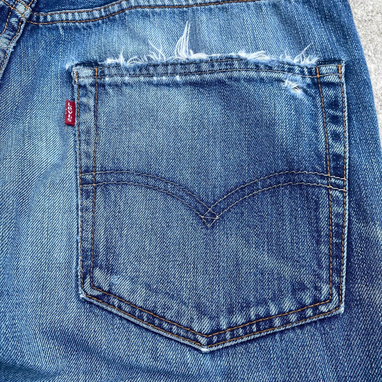 Levi's Vintage Levis 502 Distressed Denim Kurt Cobain Style Size US 33 - 10 Thumbnail