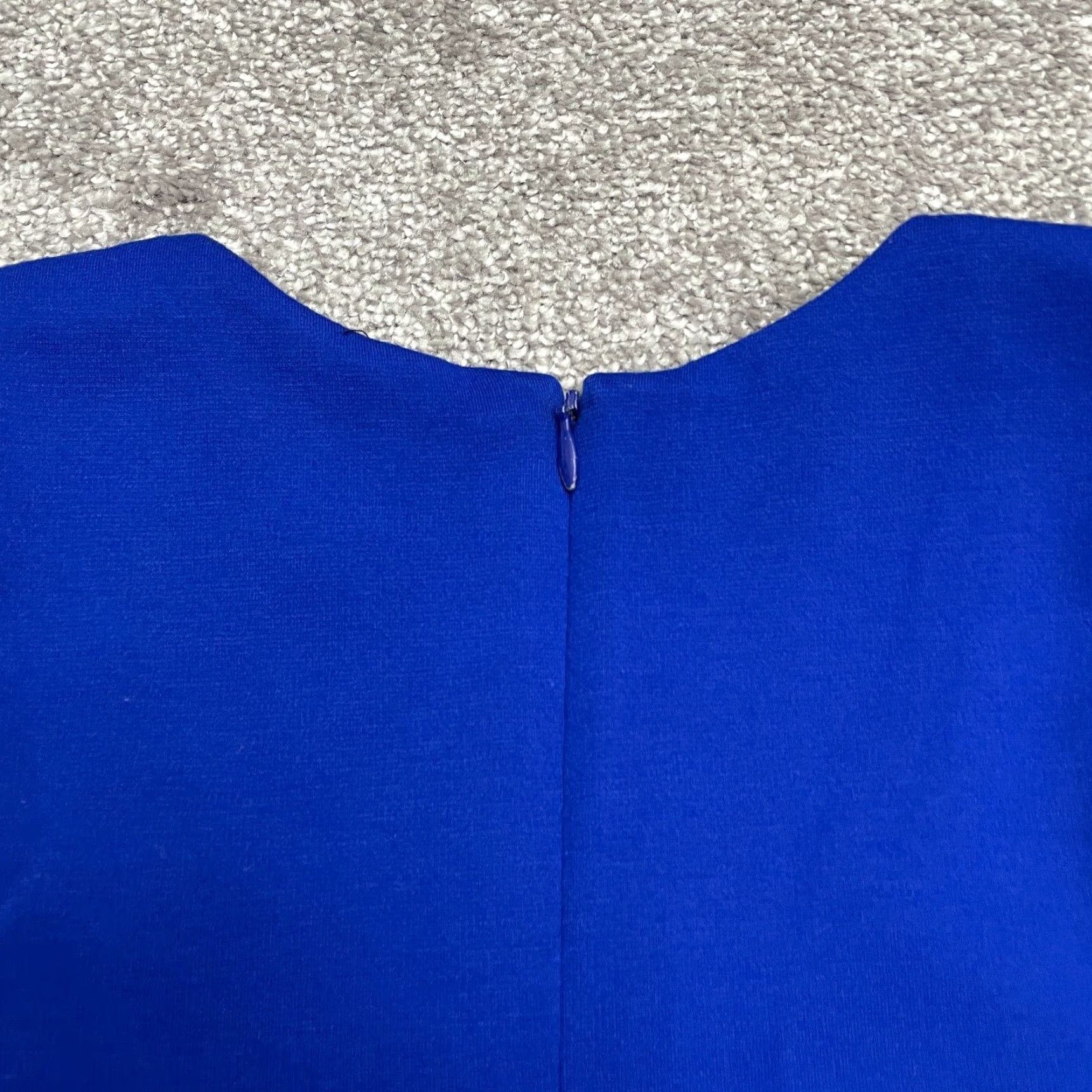 AQUA Aqua Dress Womens Small Blue Knit Sleeveless Round Neck Midi A-Line Zip Logo Size S / US 4 / IT 40 - 5 Thumbnail