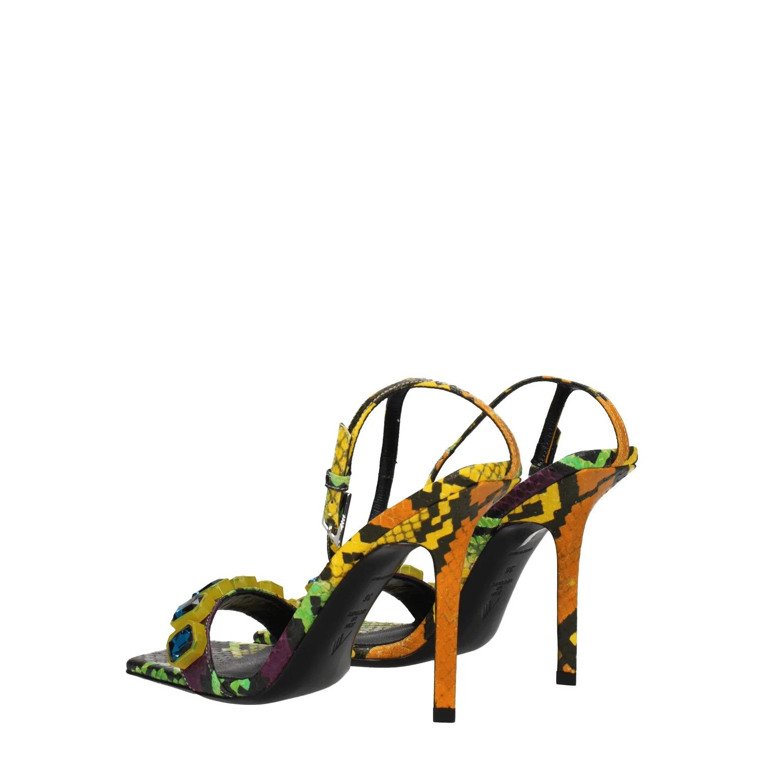 The Attico ob1o1e1224 Leather Sandals in Multicolor Size US 7.5 / IT 37.5 - 4 Thumbnail